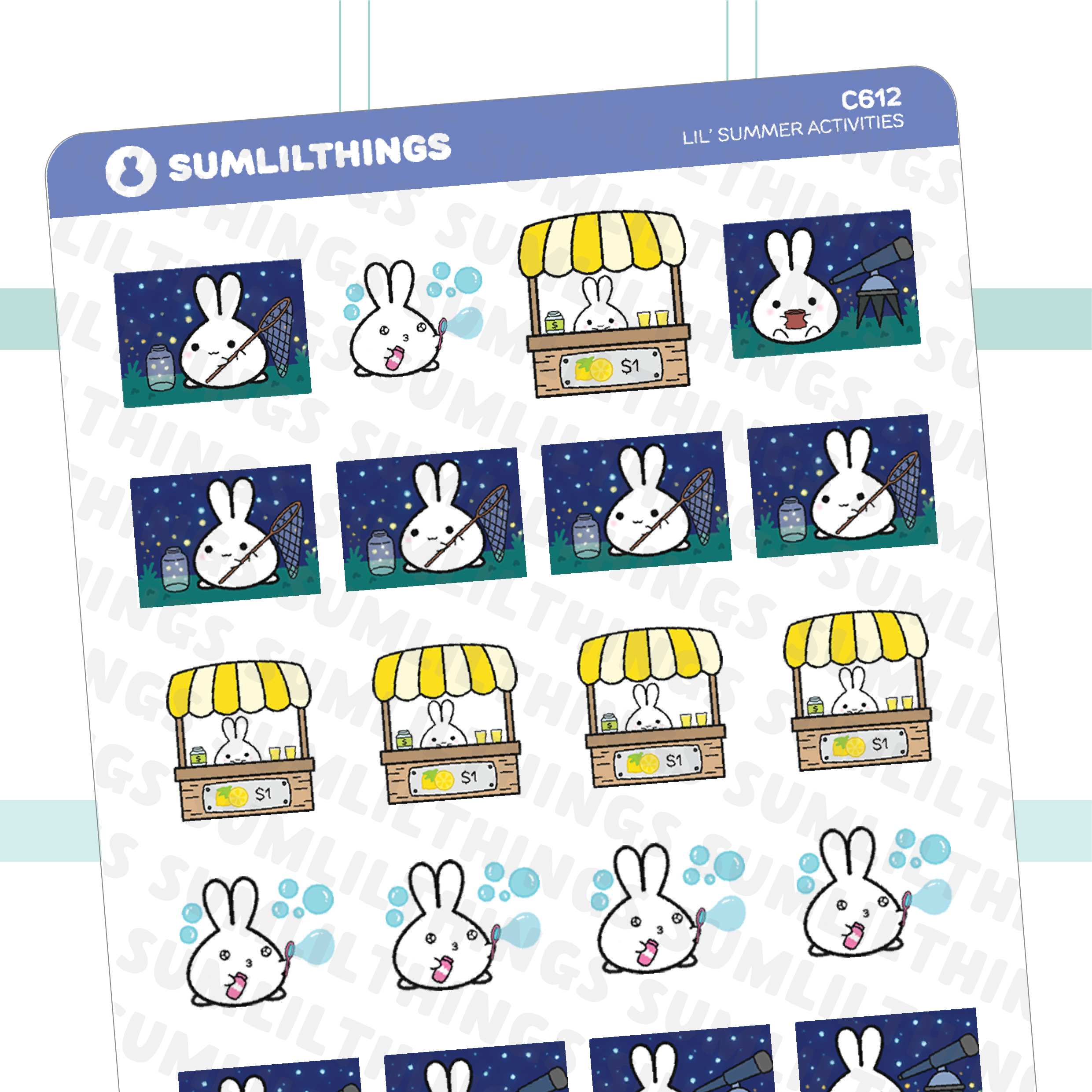 Spiral-Bound Sticker Book - Summer Edition