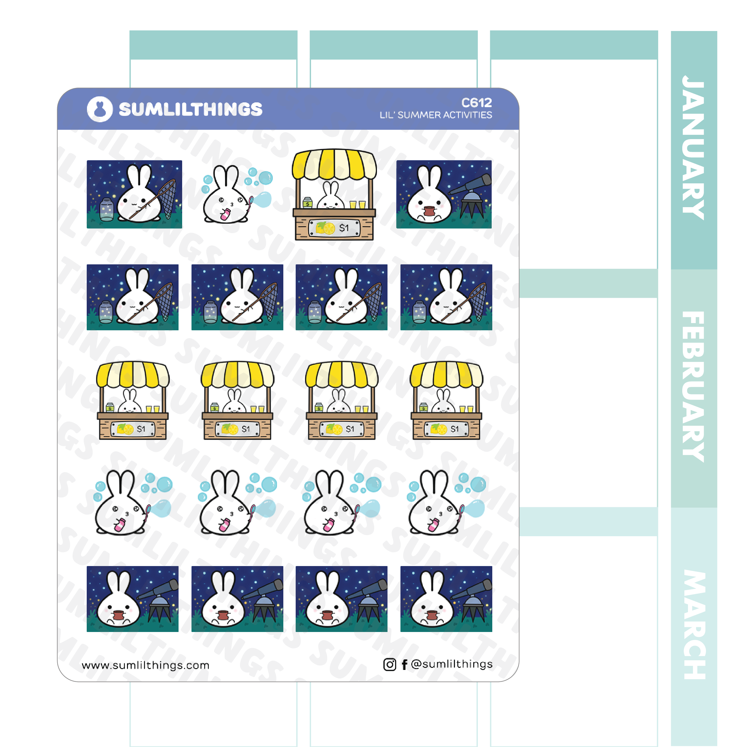 Lil' Summer Activities Stickers