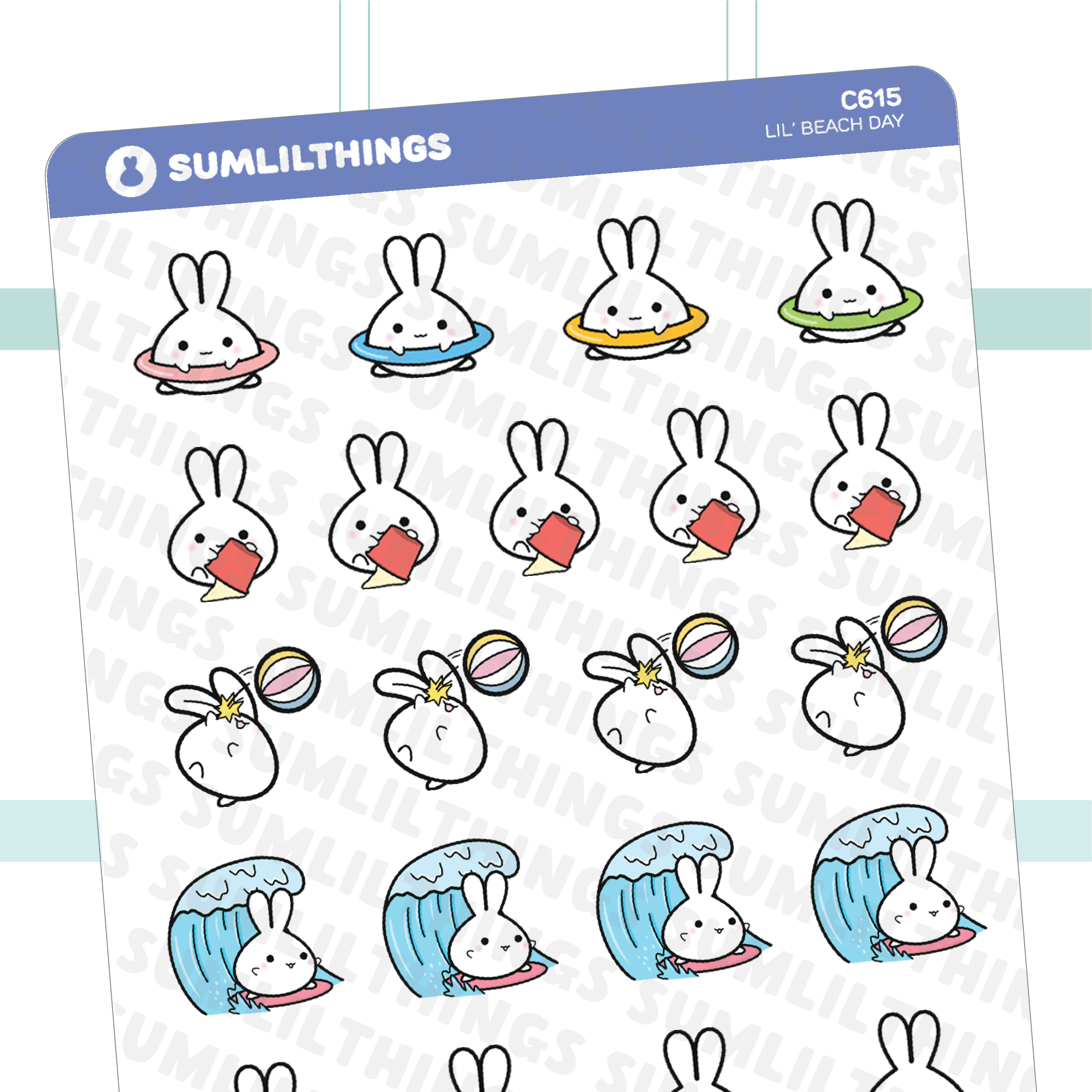 Spiral-Bound Sticker Book - Summer Edition