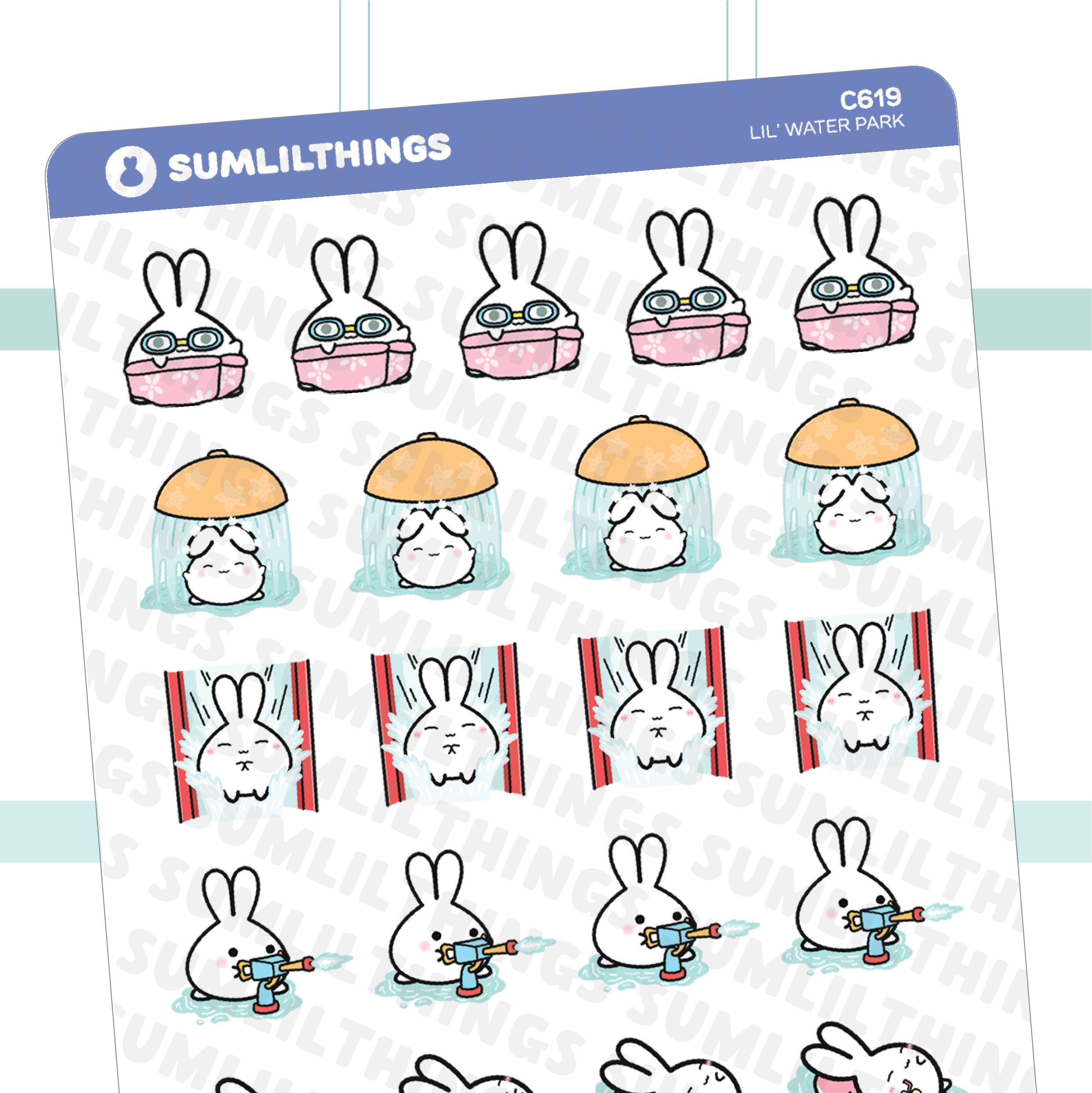 Spiral-Bound Sticker Book - Summer Edition