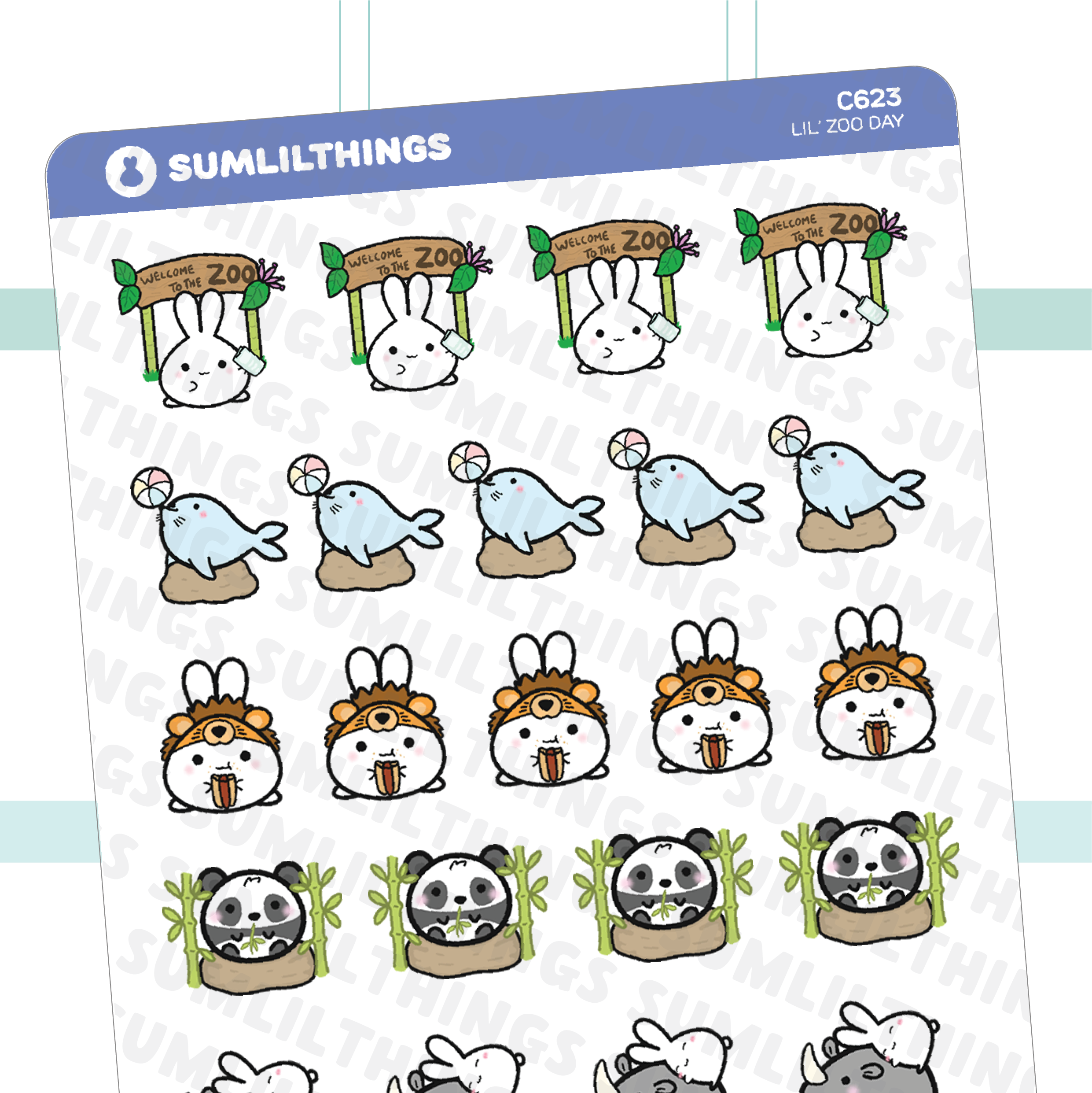 Spiral-Bound Sticker Book - Summer Edition
