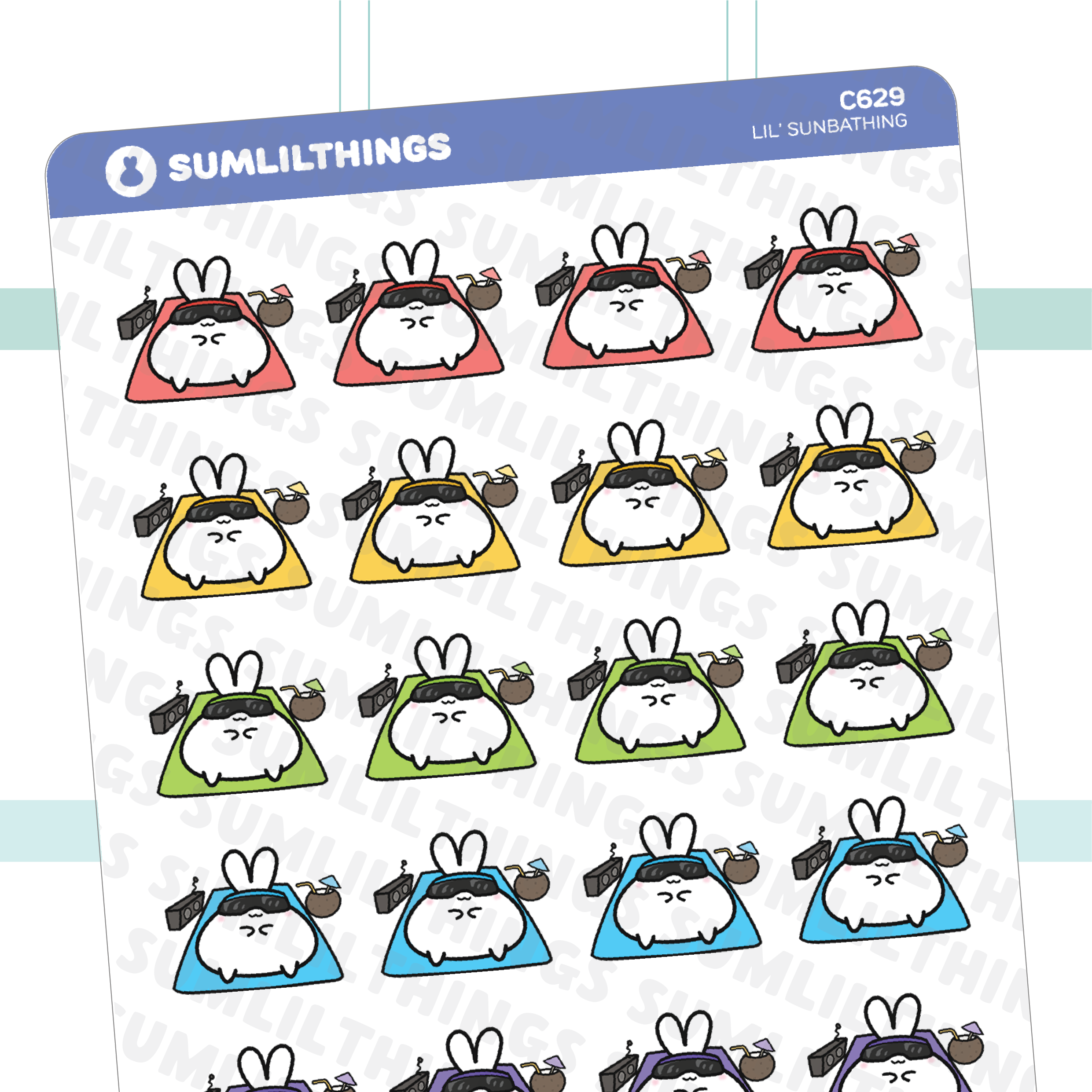 Spiral-Bound Sticker Book - Summer Edition
