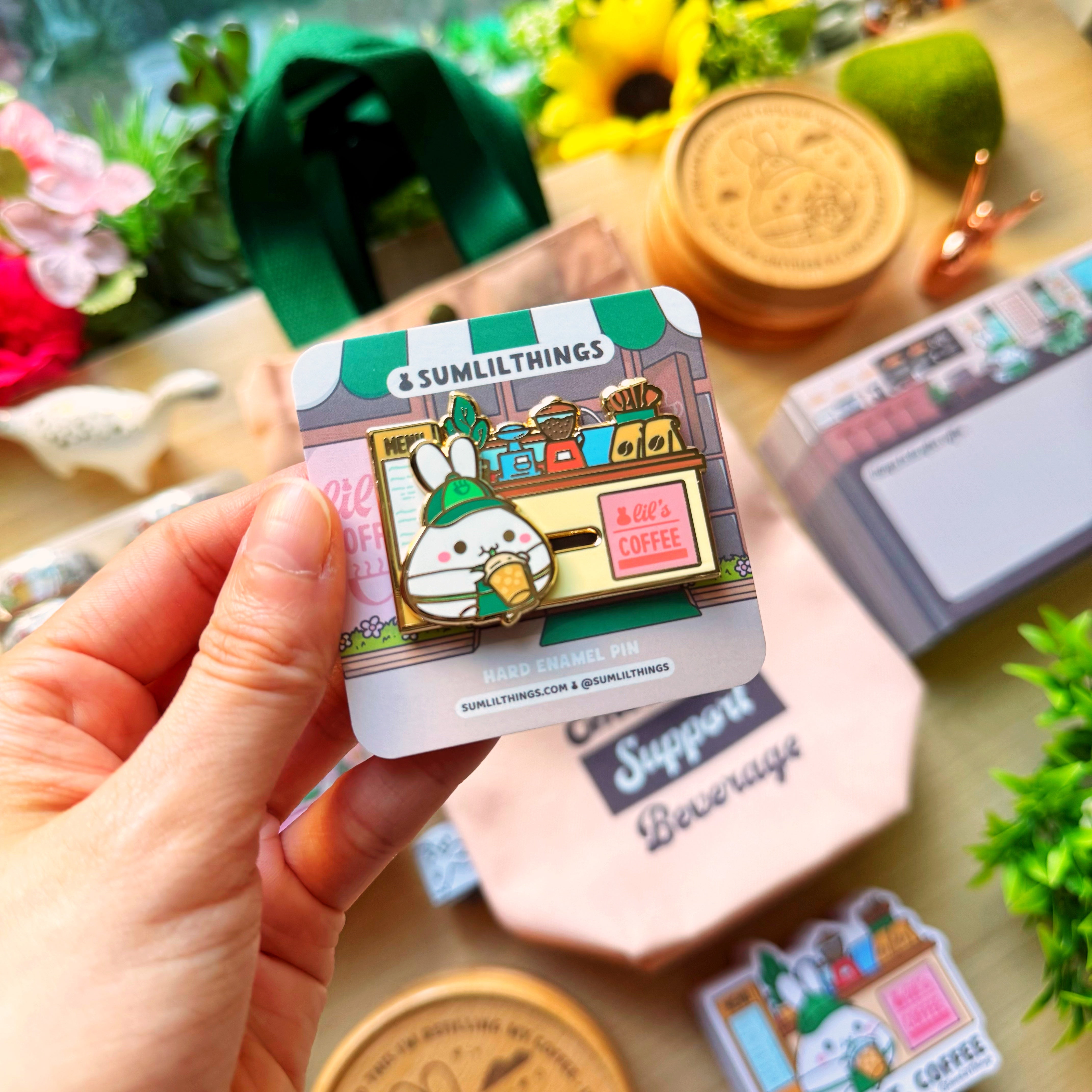 Enamel Pin - Lil's Coffee Shop (Interactive Slider)