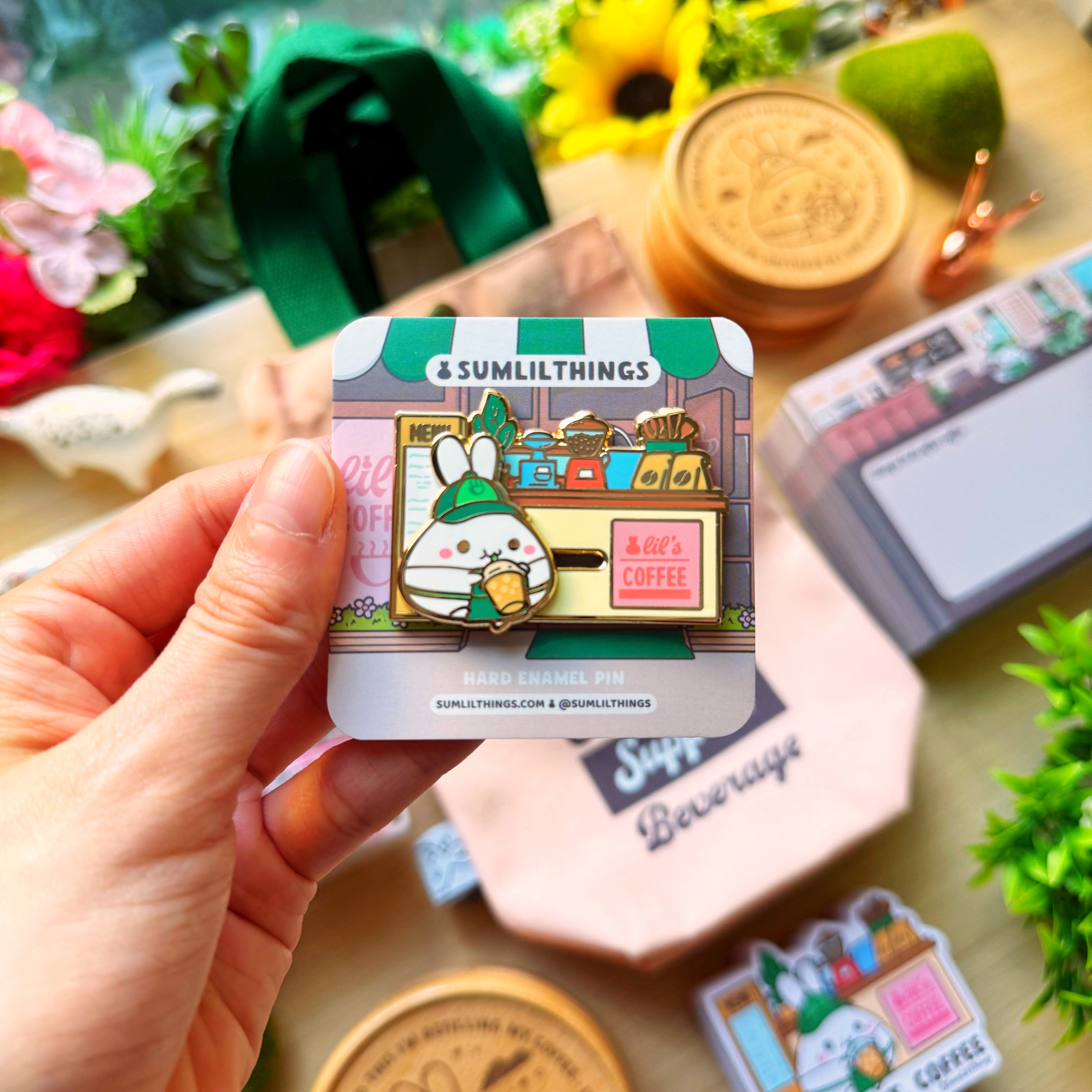 Enamel Pin - Lil's Coffee Shop (Interactive Slider)