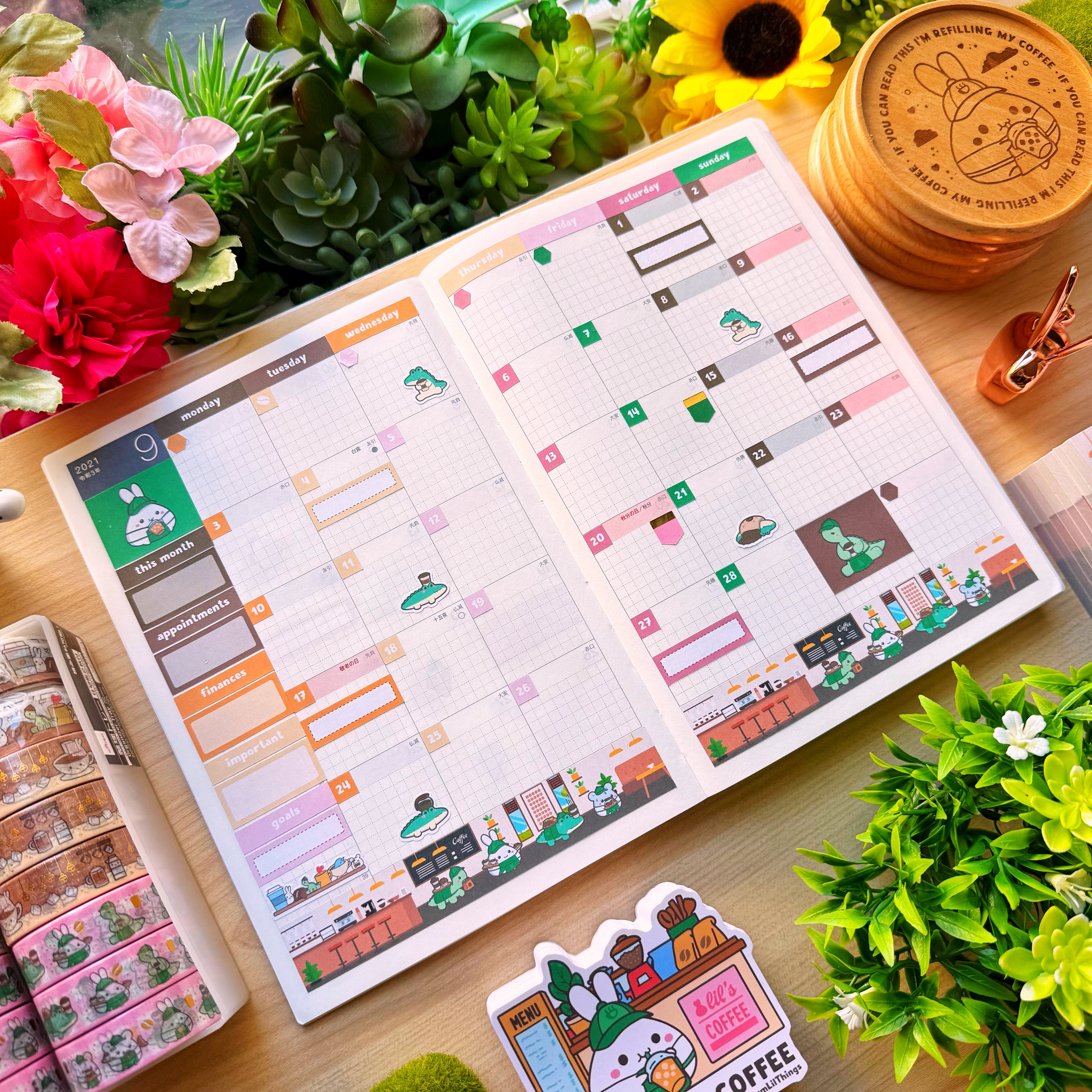 Hobonichi COUSIN - Lil' Coffee Shop - Gold Foil