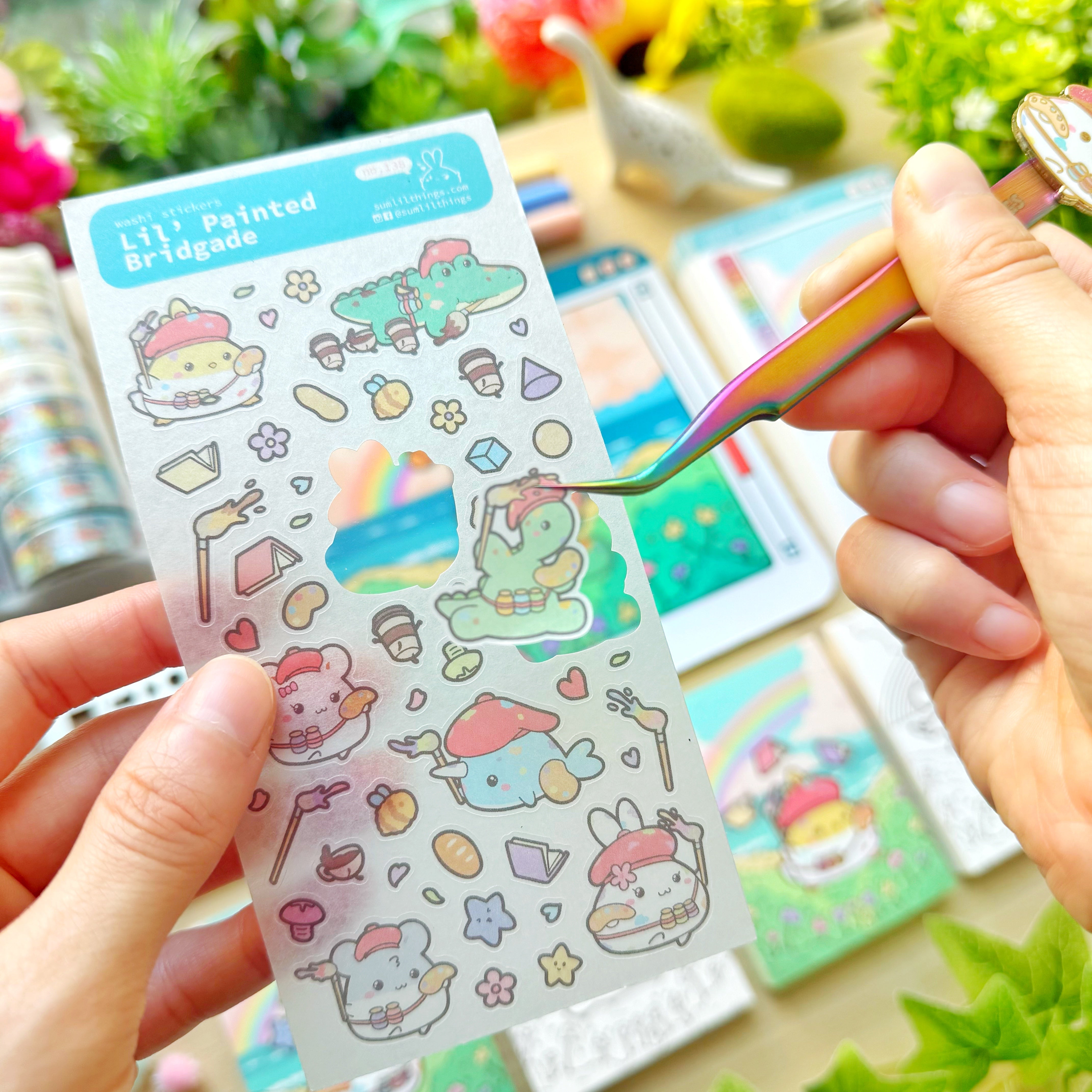 Enamel Tweezer - Lil' Painted Brigade (Fine Point)