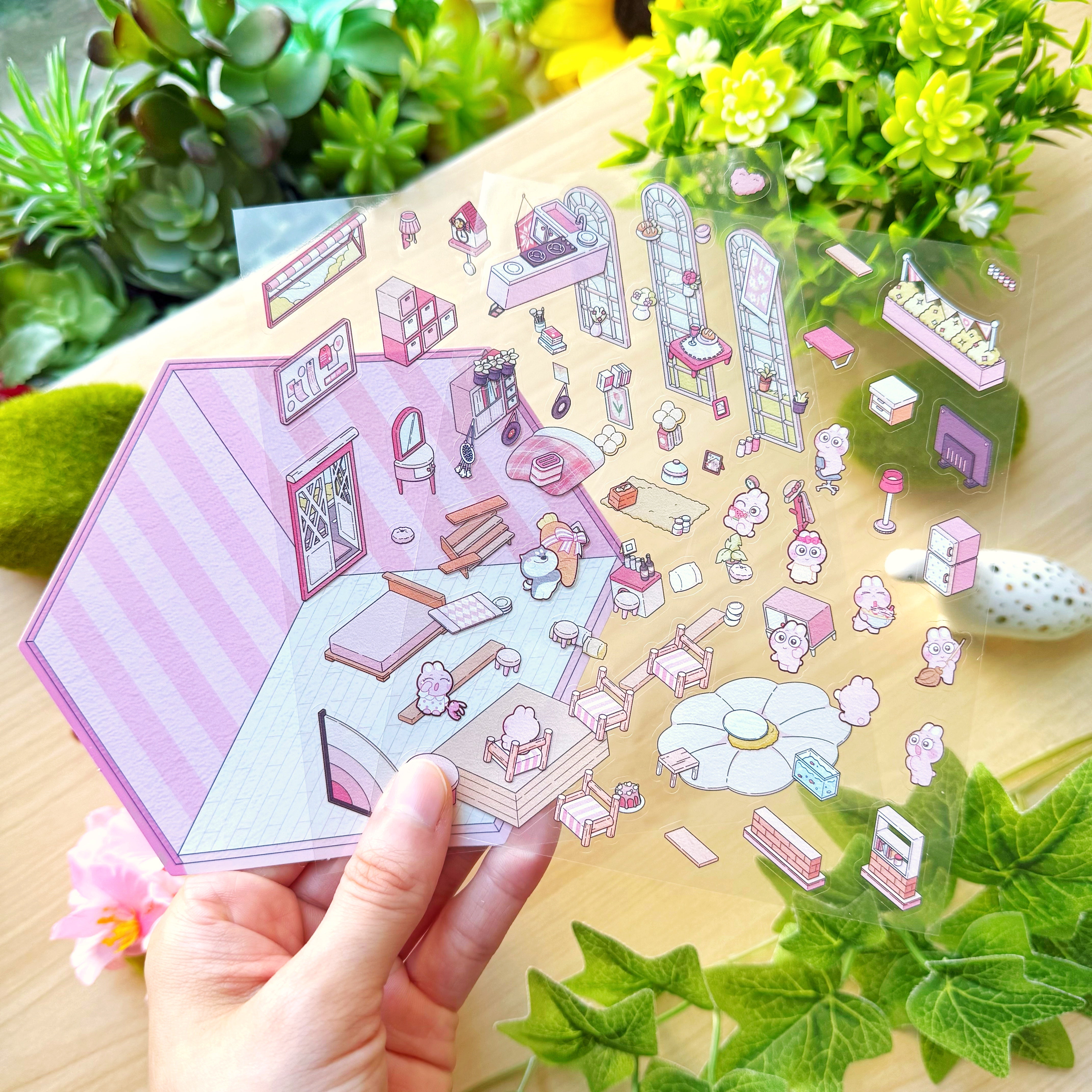 Isometric Scene Sticker - Cozy Home (Simno Series 2)