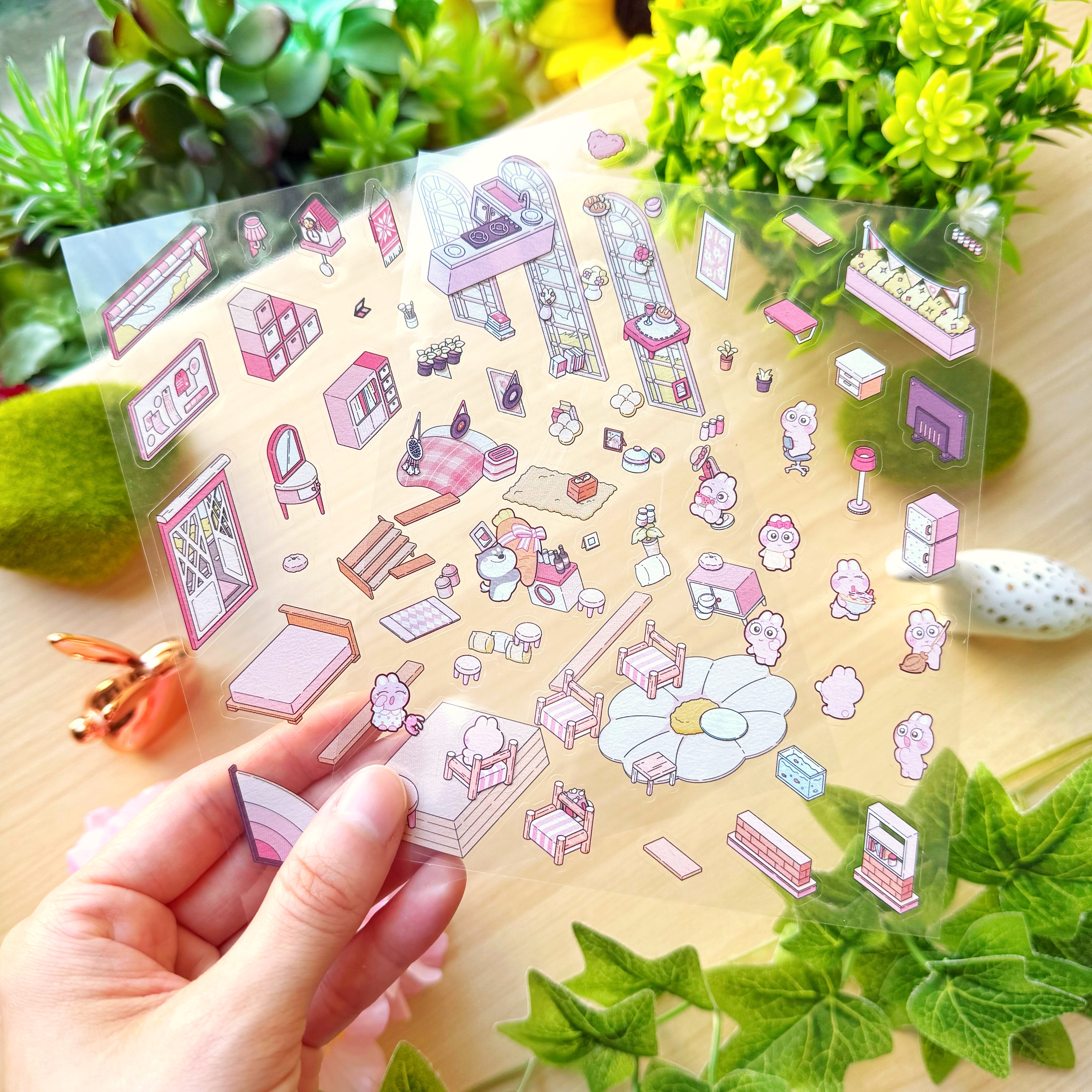 Isometric Scene Sticker - Cozy Home (Simno Series 2)