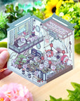 Isometric Scene Sticker - Opera Tea House (Simno Series 3)
