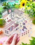 Isometric Scene Sticker - Opera Tea House (Simno Series 3)