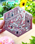 Isometric Scene Sticker - Bookstore (Simno Series 1)