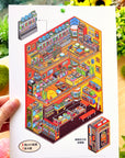 Isometric Scene Sticker - Record Store (Jumbo World)