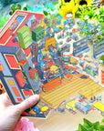 Isometric Scene Sticker - Record Store (Jumbo World)