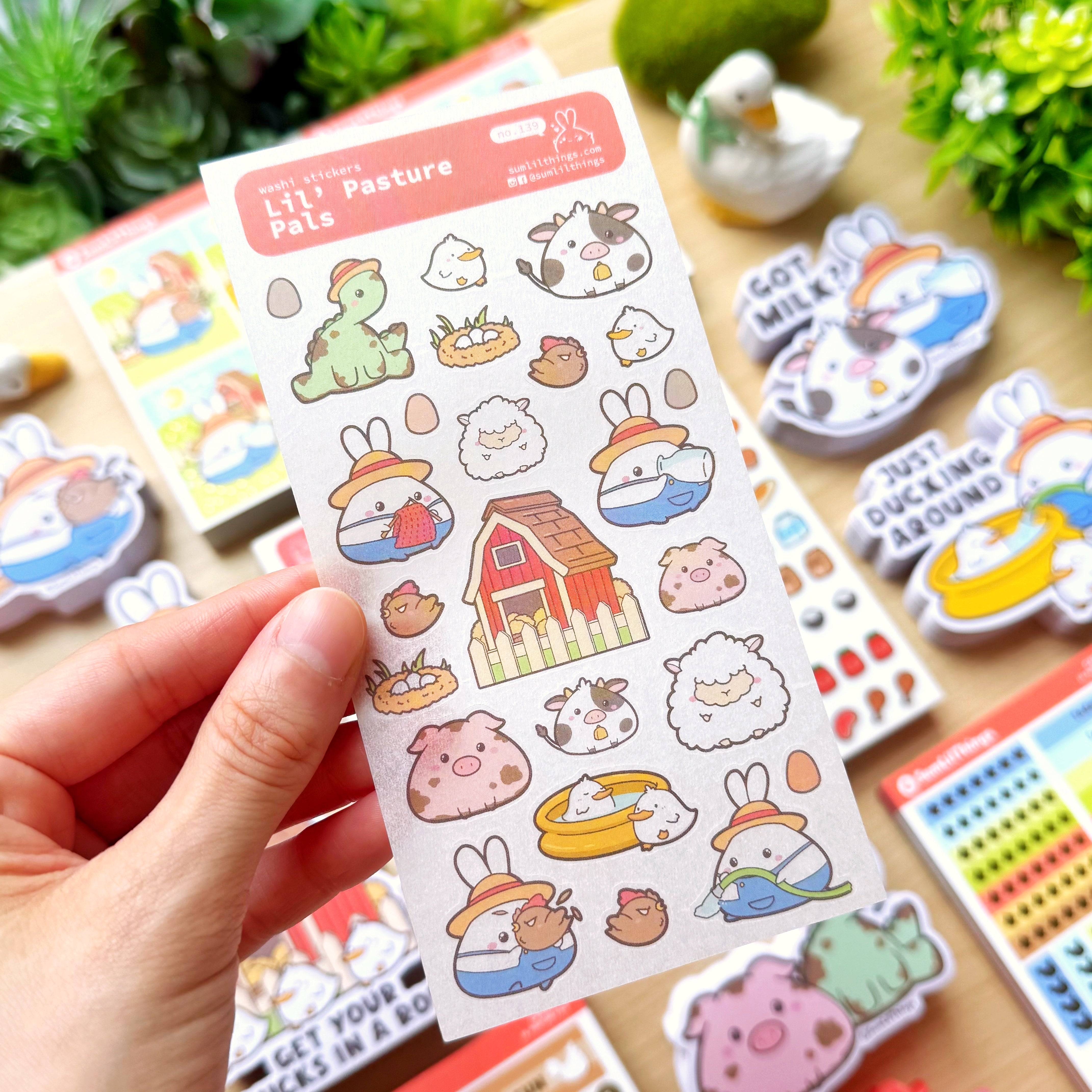 Washi Sticker - Lil' Pasture Pals