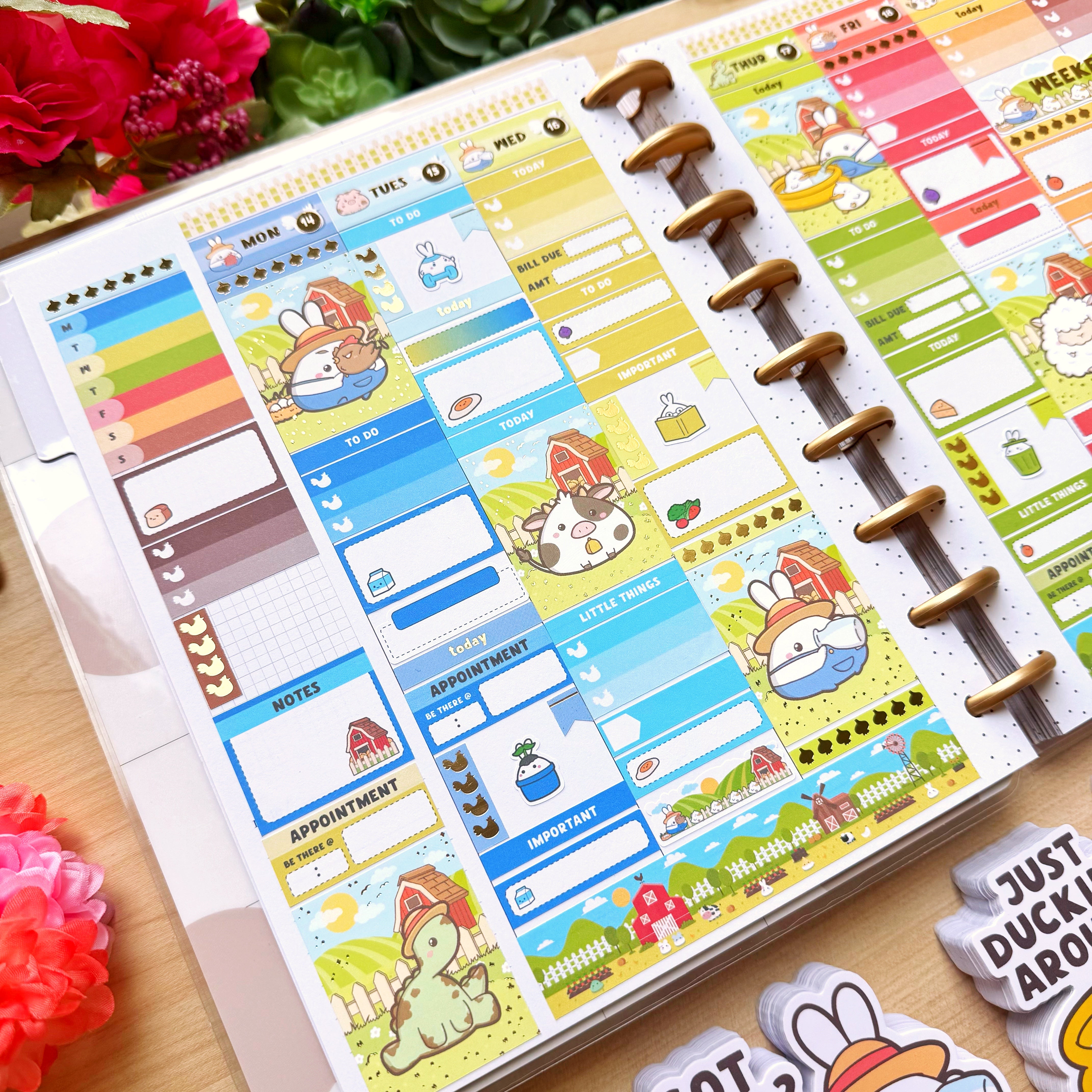 Vertical Kit - Lil' Pasture Pals (10 Pages) - Gold Foil