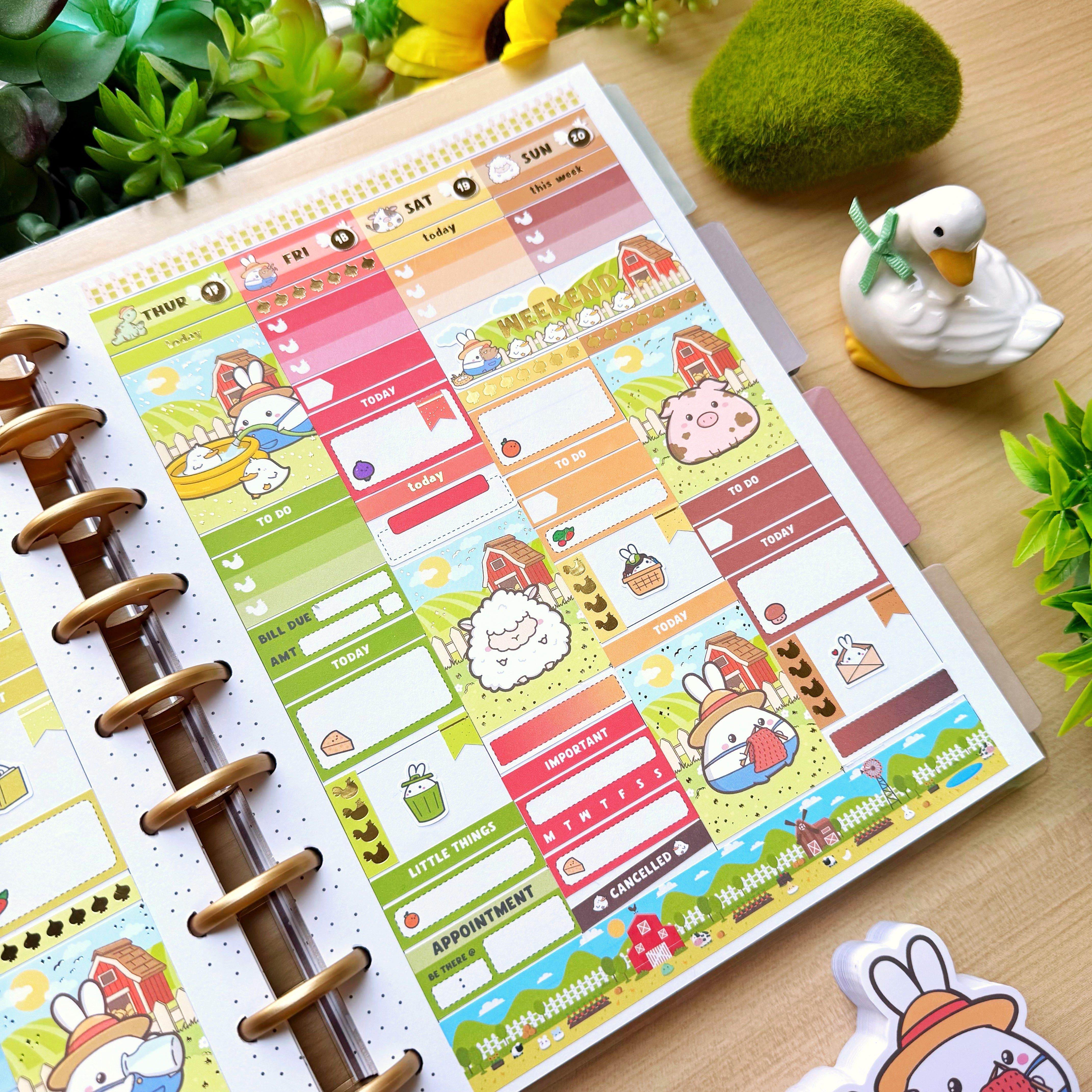 Vertical Kit - Lil' Pasture Pals (10 Pages) - Gold Foil