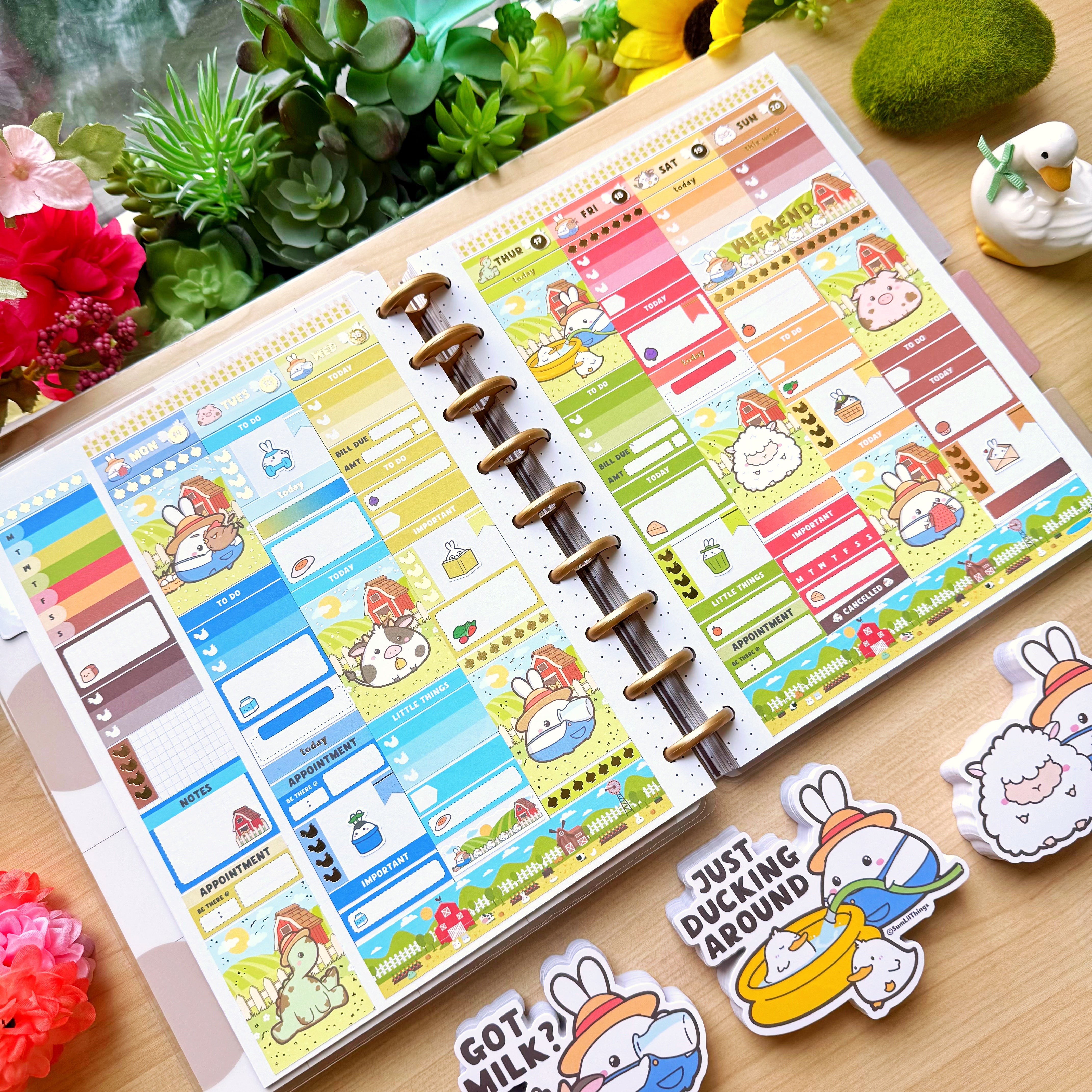 Vertical Kit - Lil' Pasture Pals (10 Pages) - Gold Foil