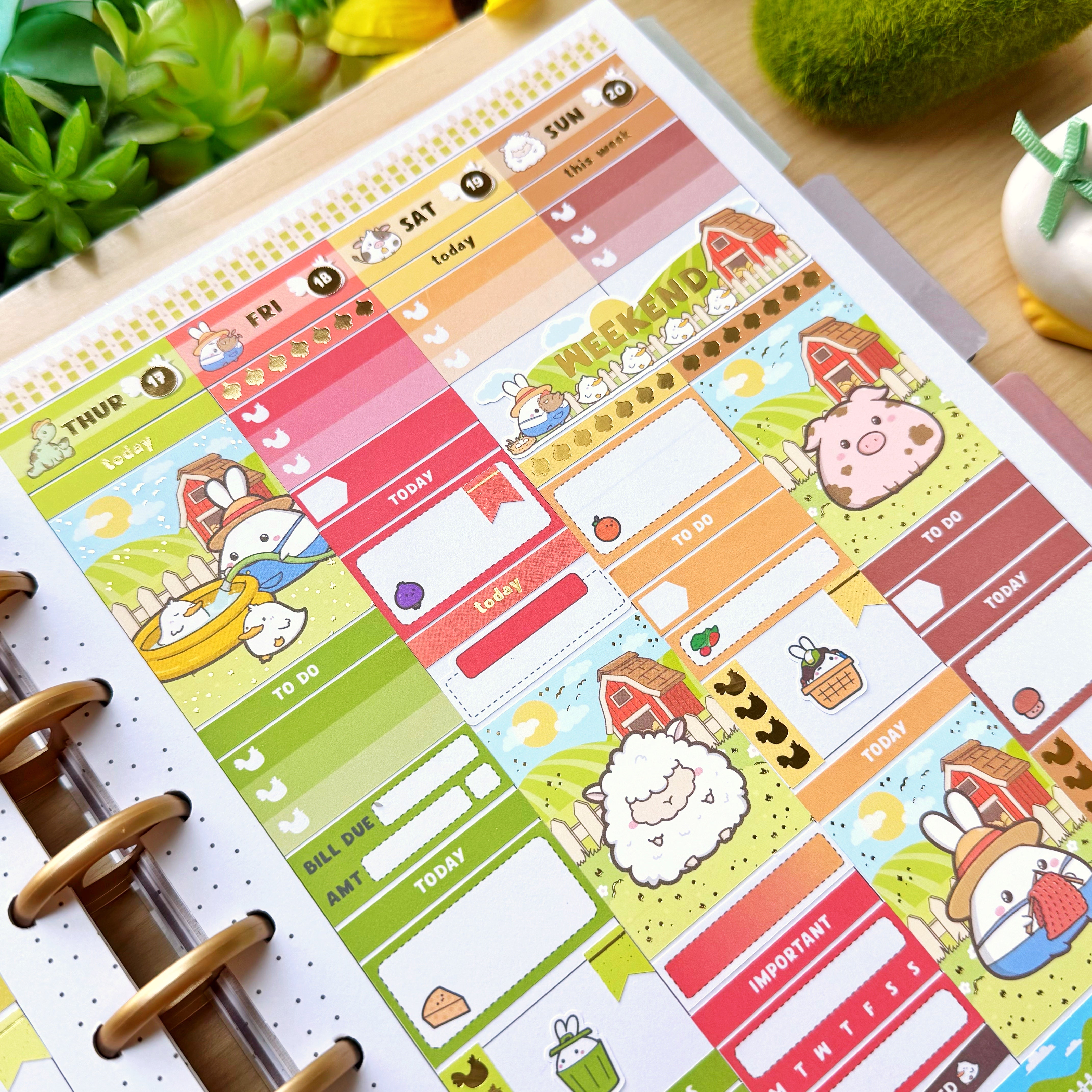 Vertical Kit - Lil' Pasture Pals (10 Pages) - Gold Foil