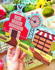 Fridge Grocery List & Acrylic Magnets Set