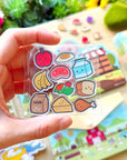 Fridge Grocery List & Acrylic Magnets Set