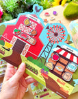 Fridge Grocery List & Acrylic Magnets Set