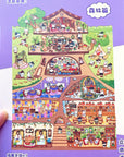 Isometric Scene Sticker - Magic Forest (Jumbo World)