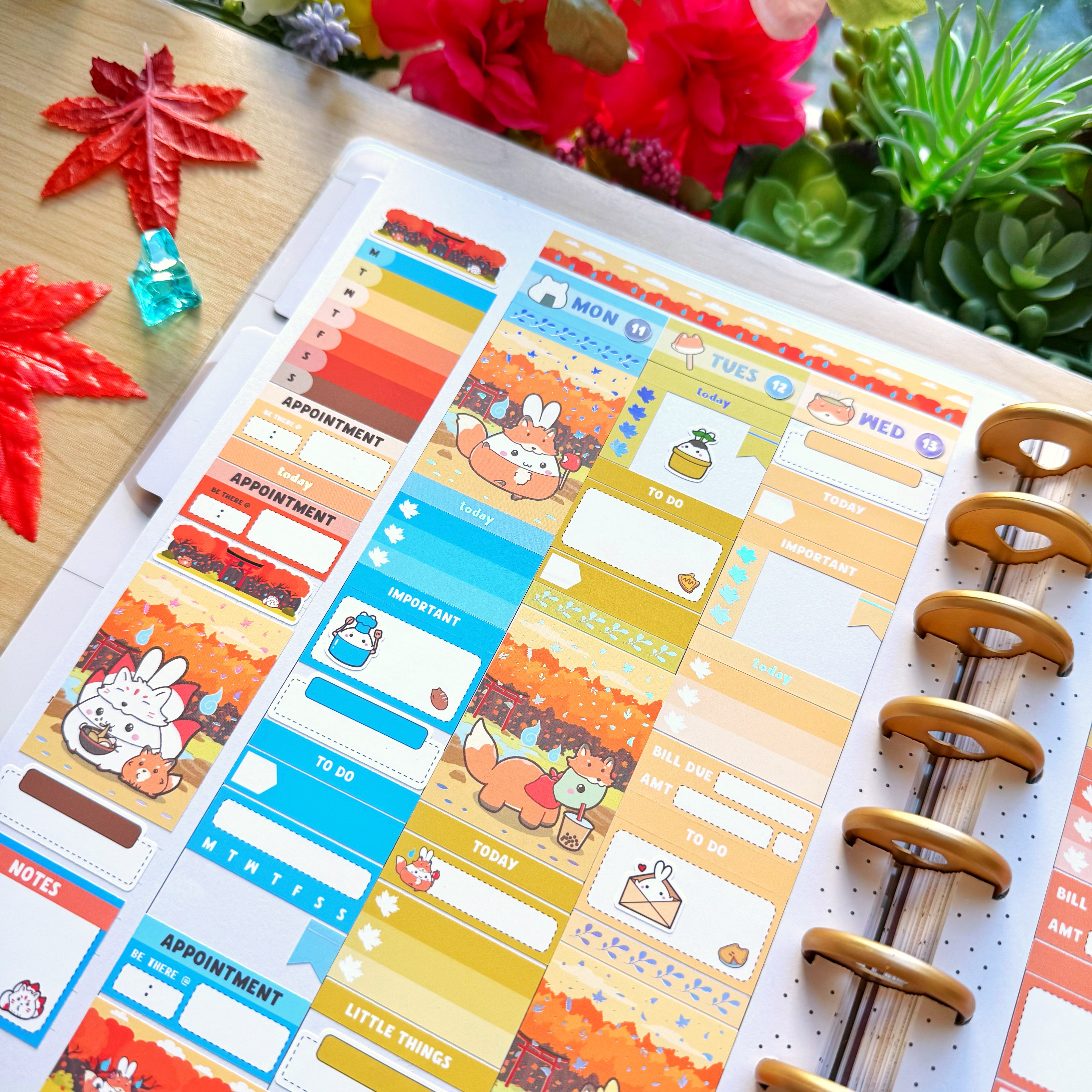 Vertical Kit - Lil' Fox Festival (10 Pages) - Holo Foil