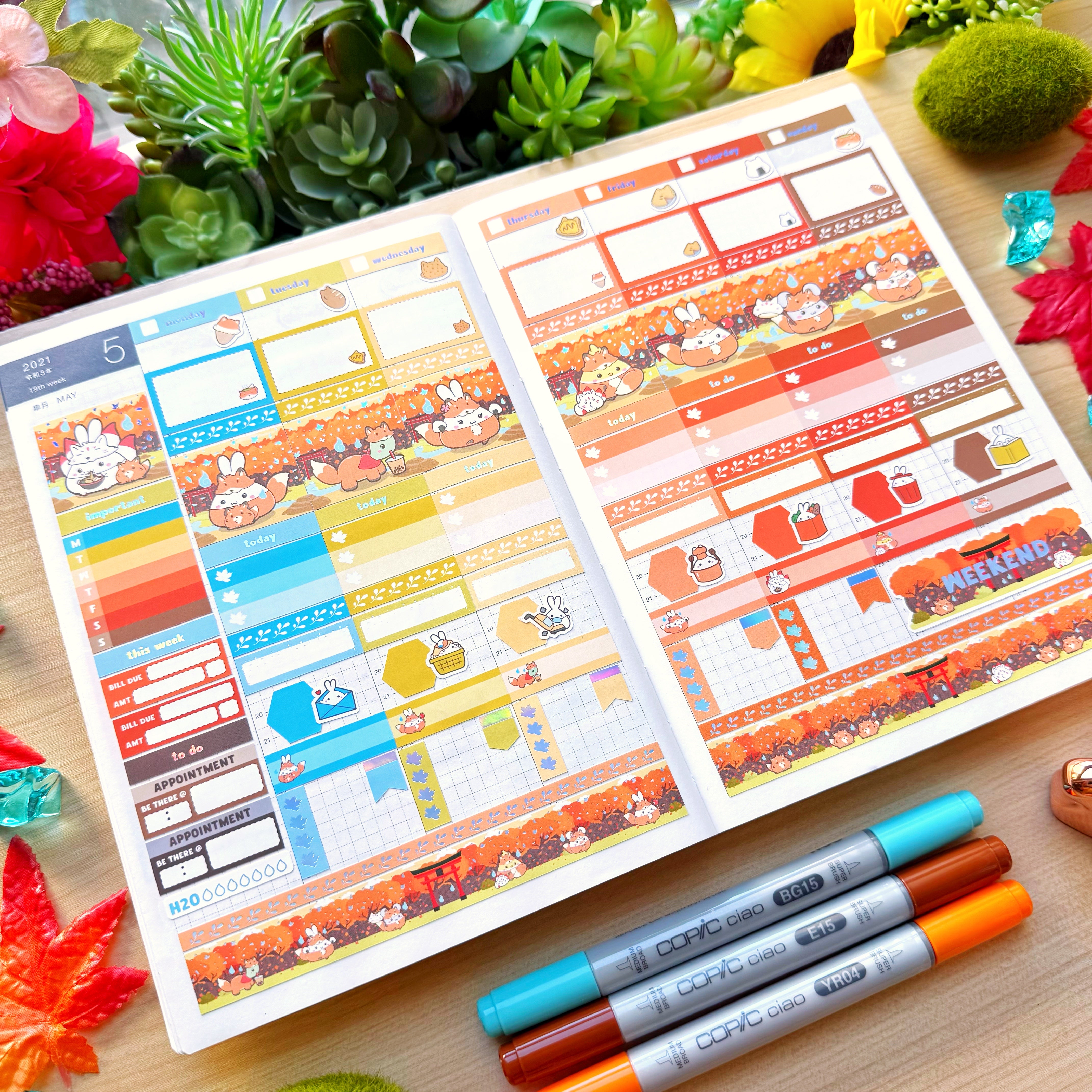 Hobonichi COUSIN - Lil' Fox Festival - Holo Foil