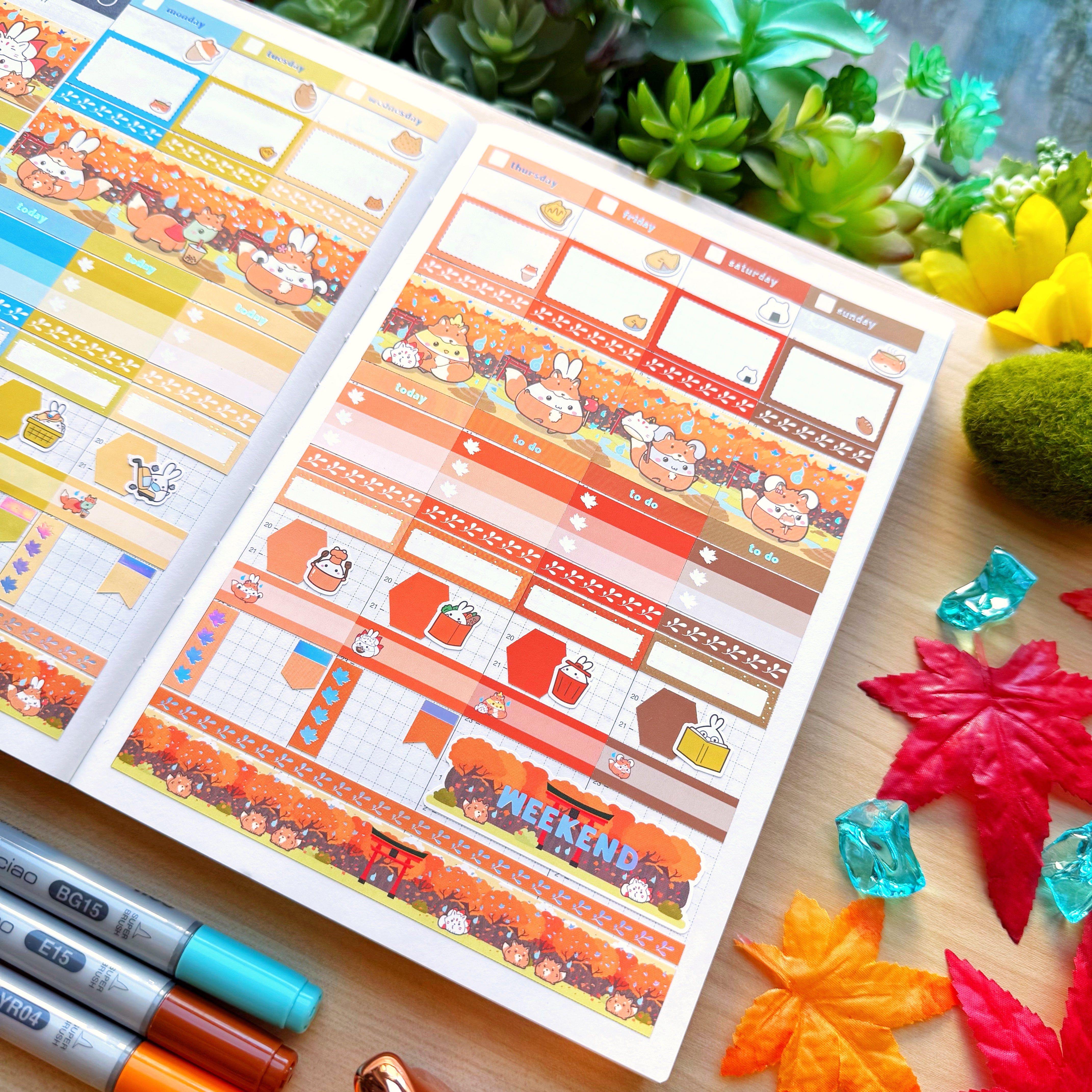 Hobonichi COUSIN - Lil' Fox Festival - Holo Foil