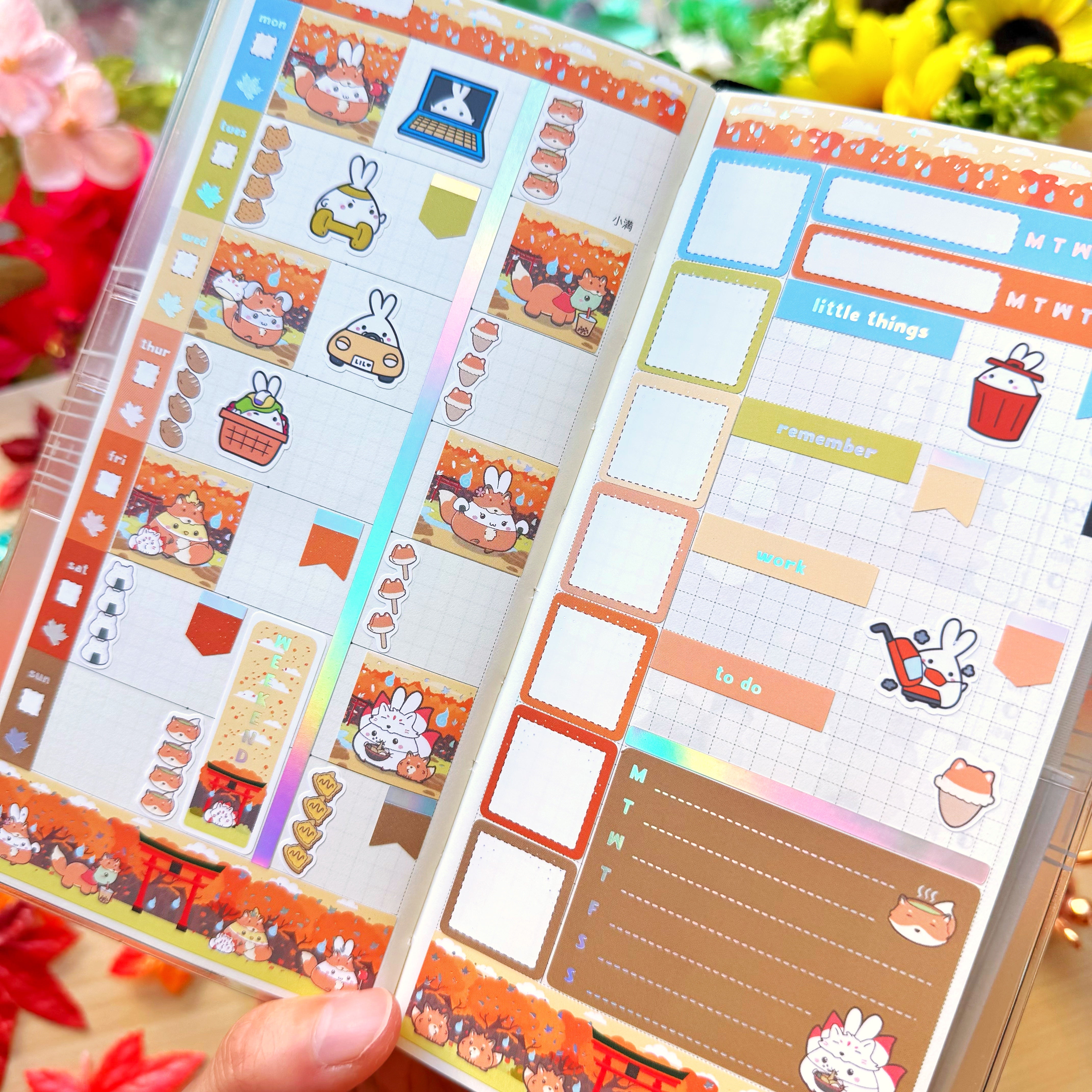 Hobonichi WEEKS - Lil' Fox Festival - Holo Foil