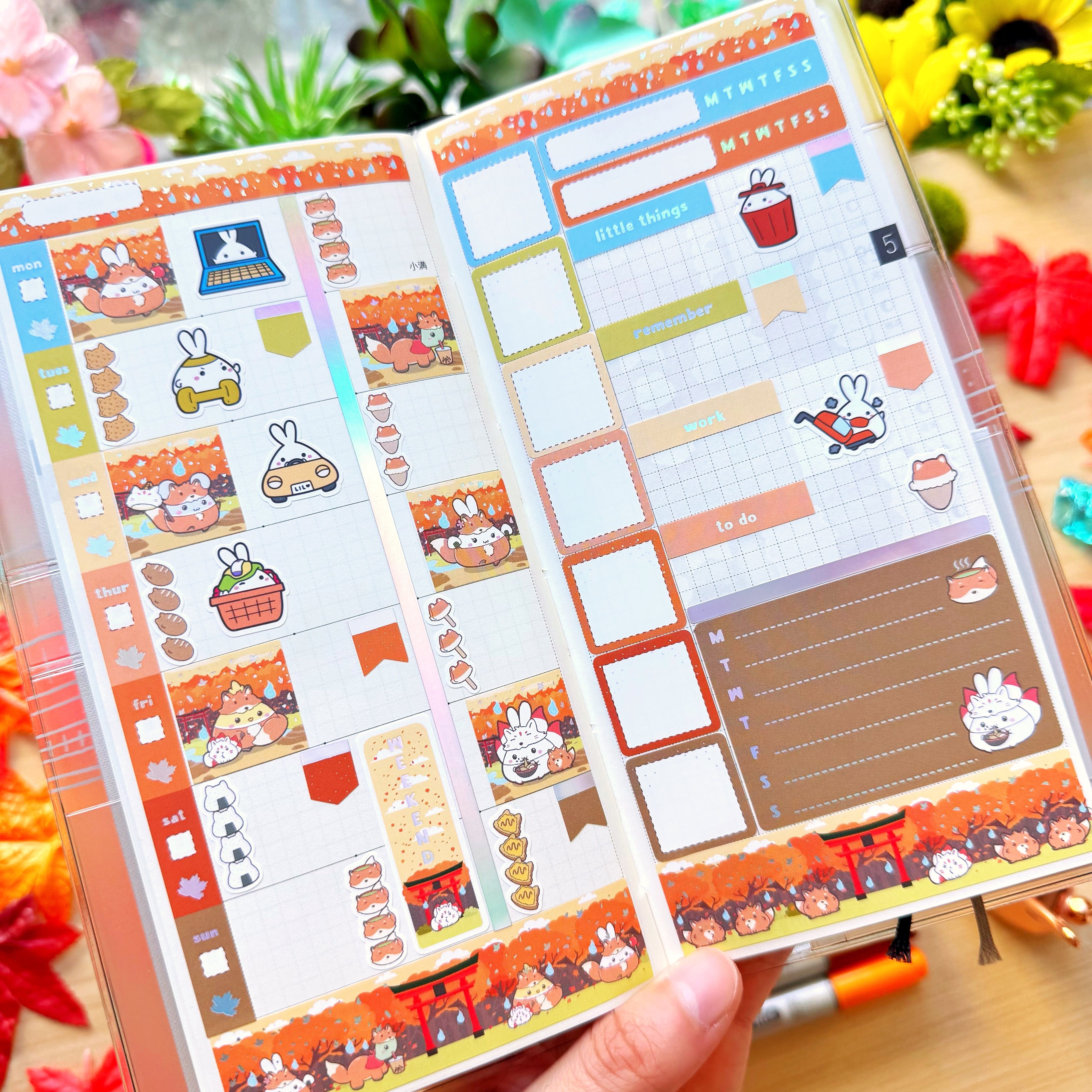 Hobonichi WEEKS - Lil' Fox Festival - Holo Foil