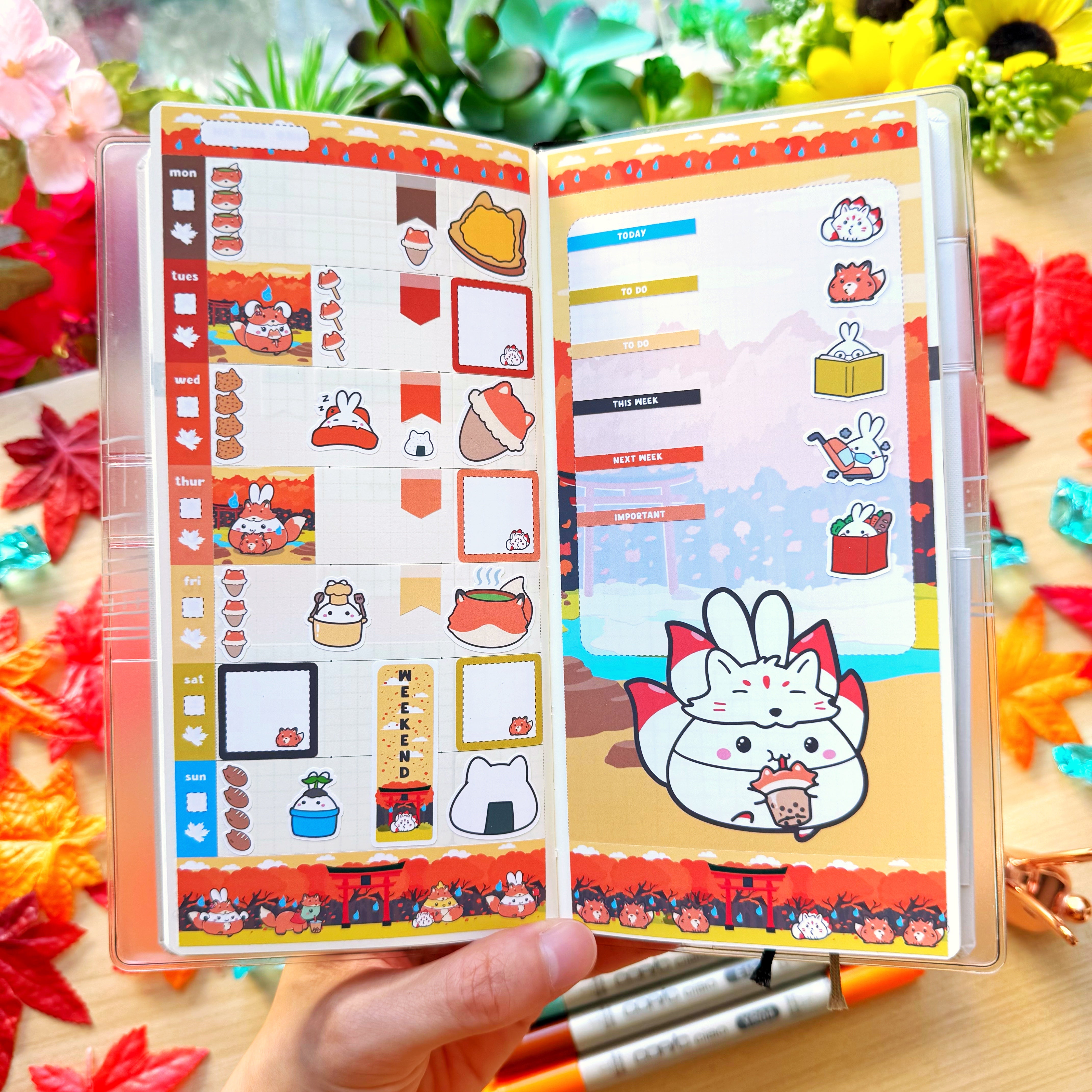 Hobonichi WEEKS - Lil' Fox Festival - Holo Foil