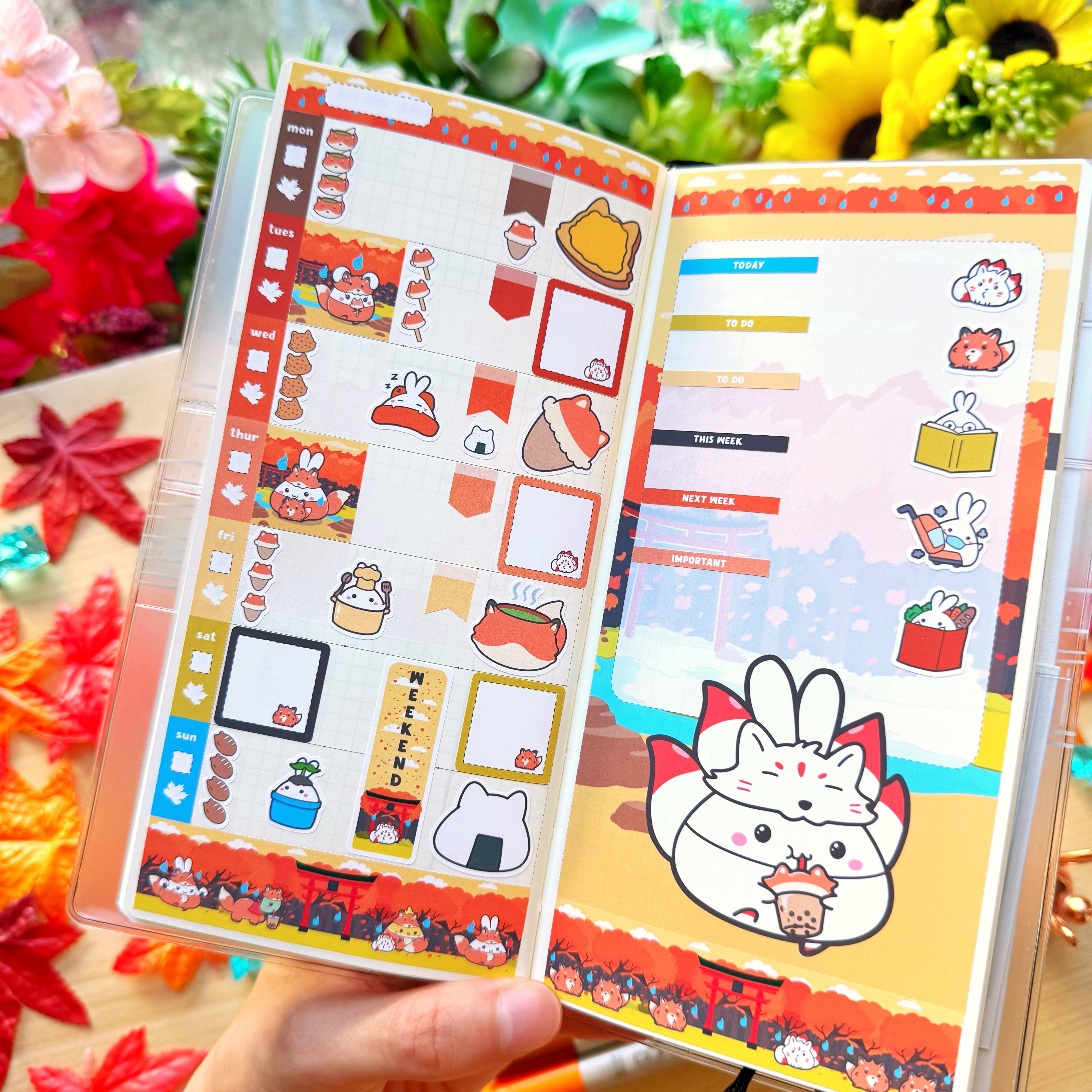 Hobonichi WEEKS - Lil' Fox Festival - Holo Foil
