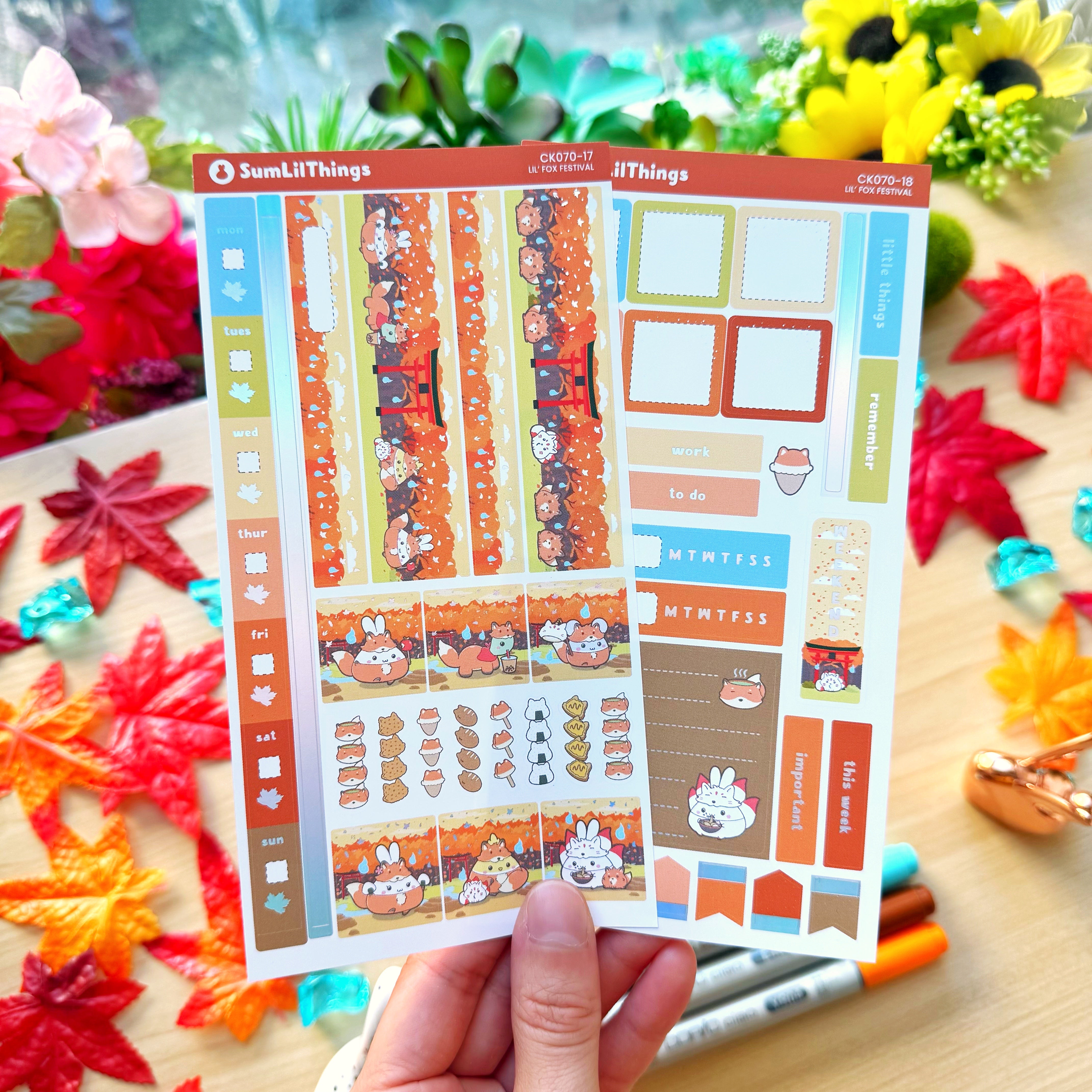 Hobonichi WEEKS - Lil' Fox Festival - Holo Foil