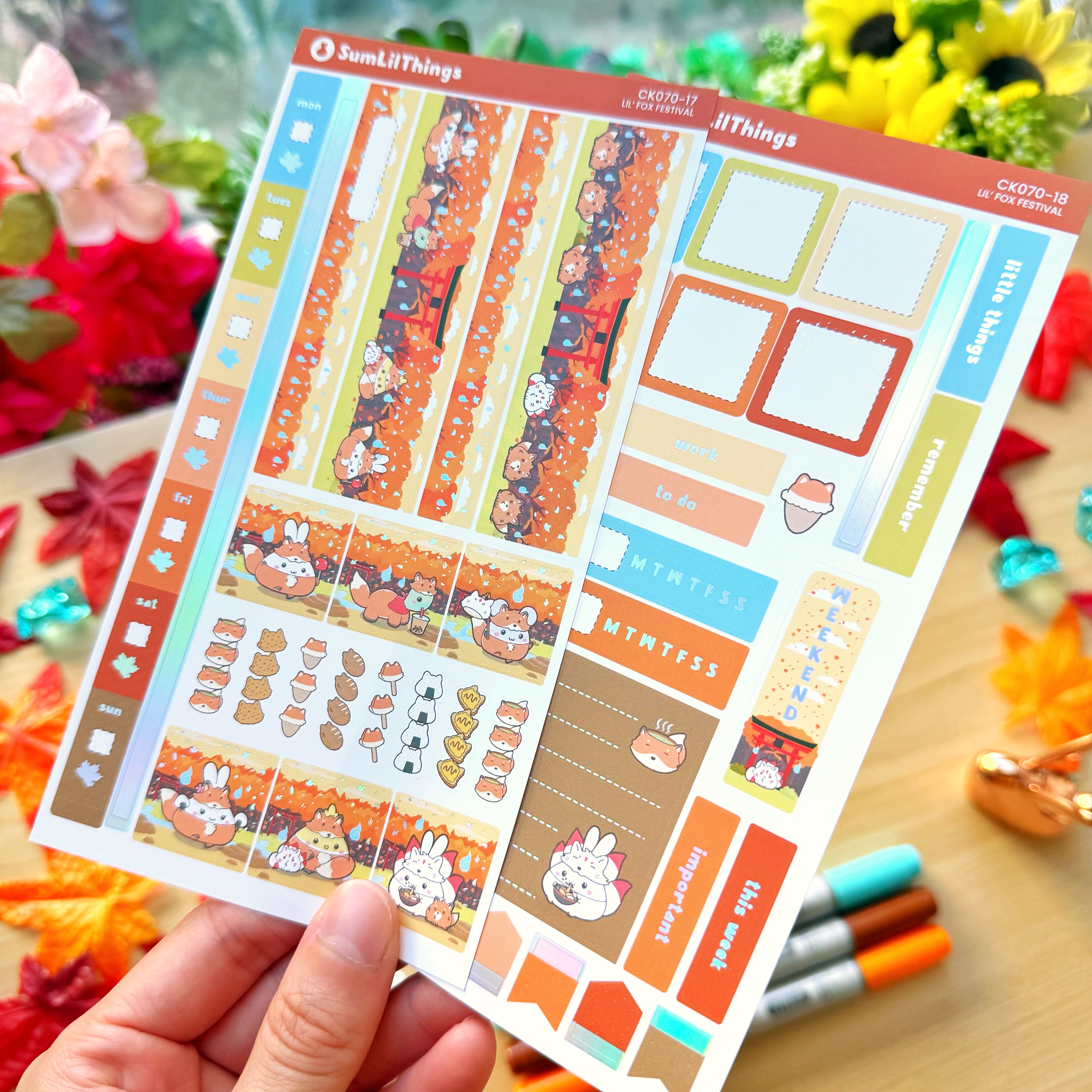 Hobonichi WEEKS - Lil' Fox Festival - Holo Foil