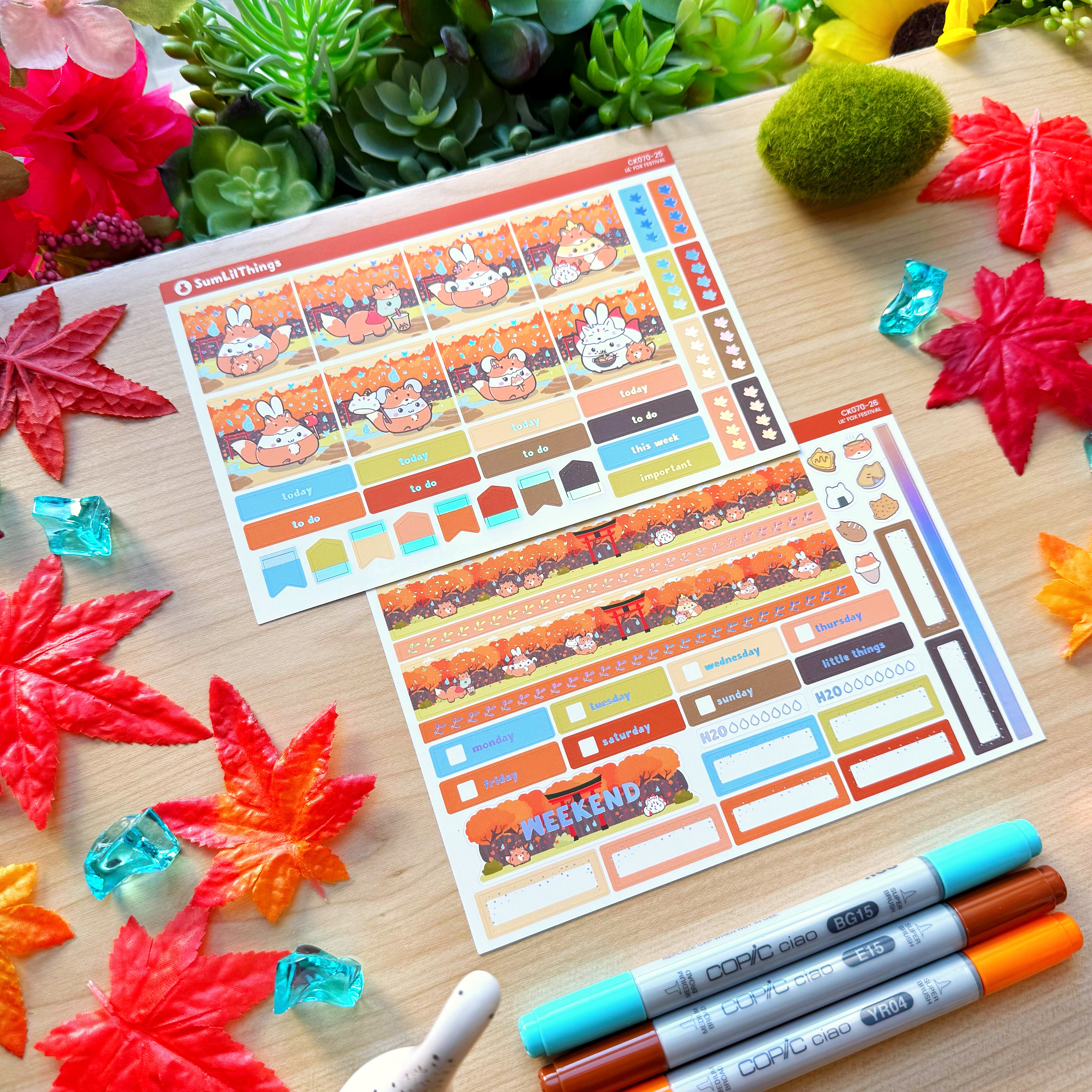 Hobonichi COUSIN - Lil' Fox Festival - Holo Foil