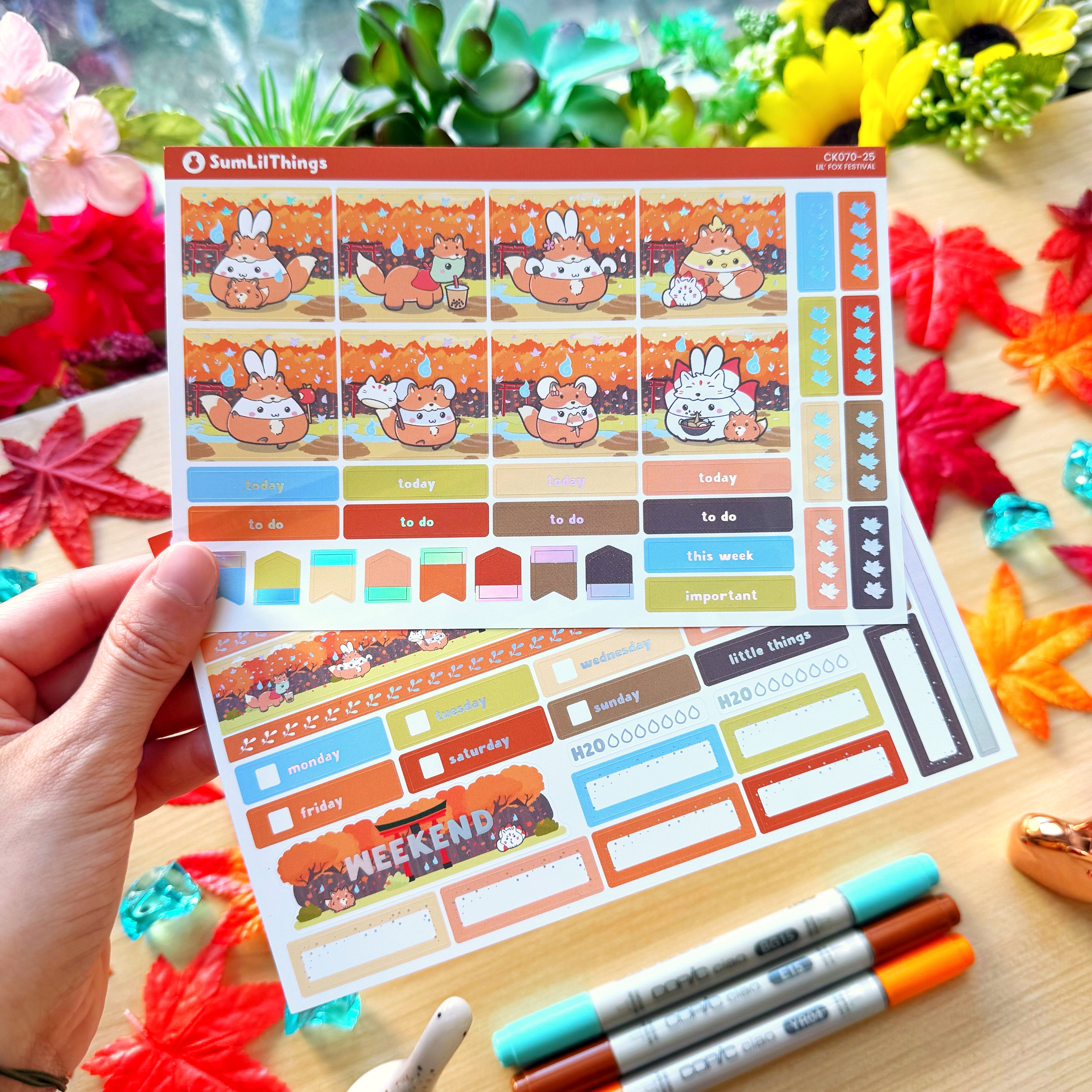 Hobonichi COUSIN - Lil' Fox Festival - Holo Foil