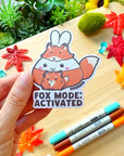 Vinyl Sticker - Fox Mode Activated