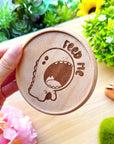 Wooden Coaster - Feed Me Dino