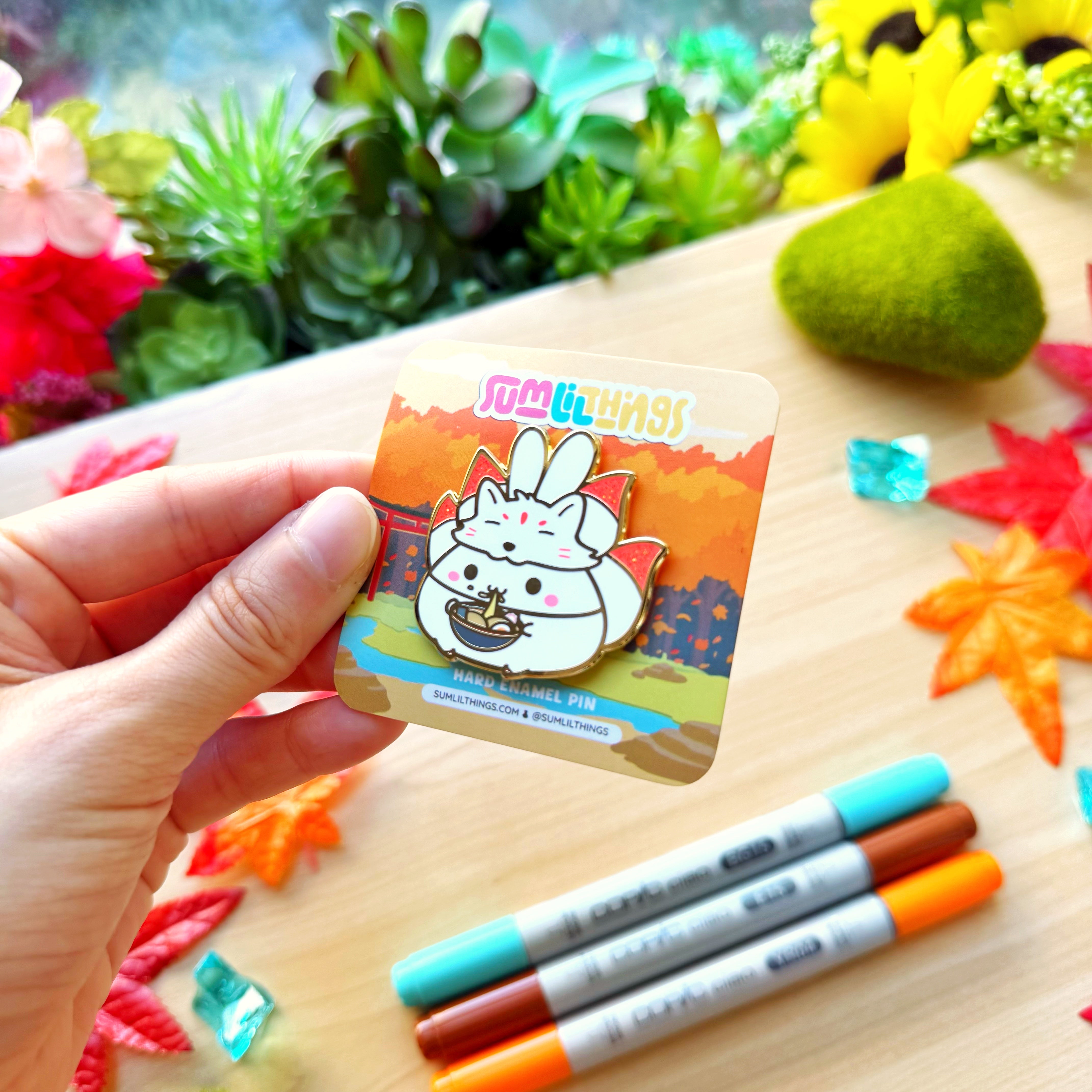 Enamel Pin - Kitsune Ramen