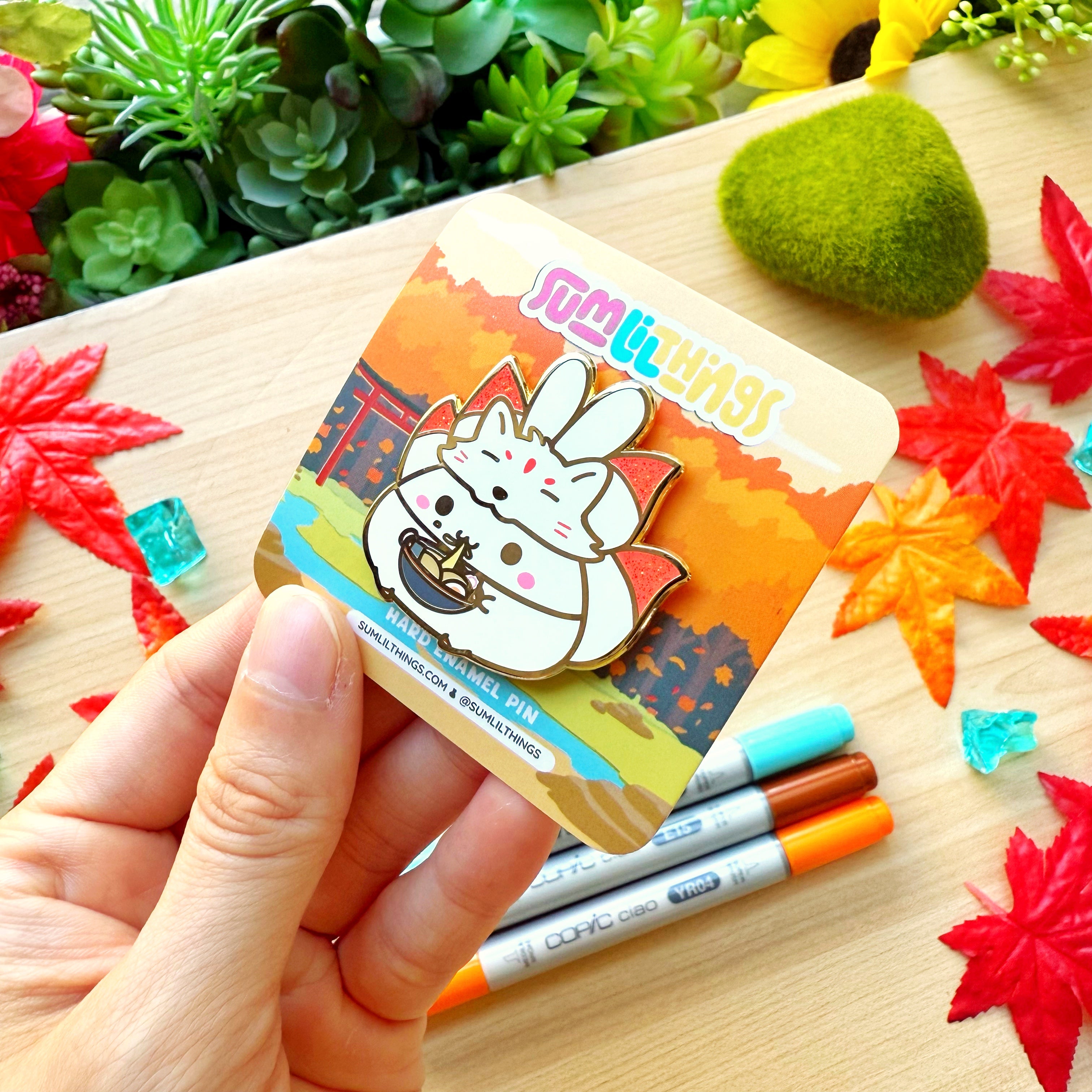 Enamel Pin - Kitsune Ramen