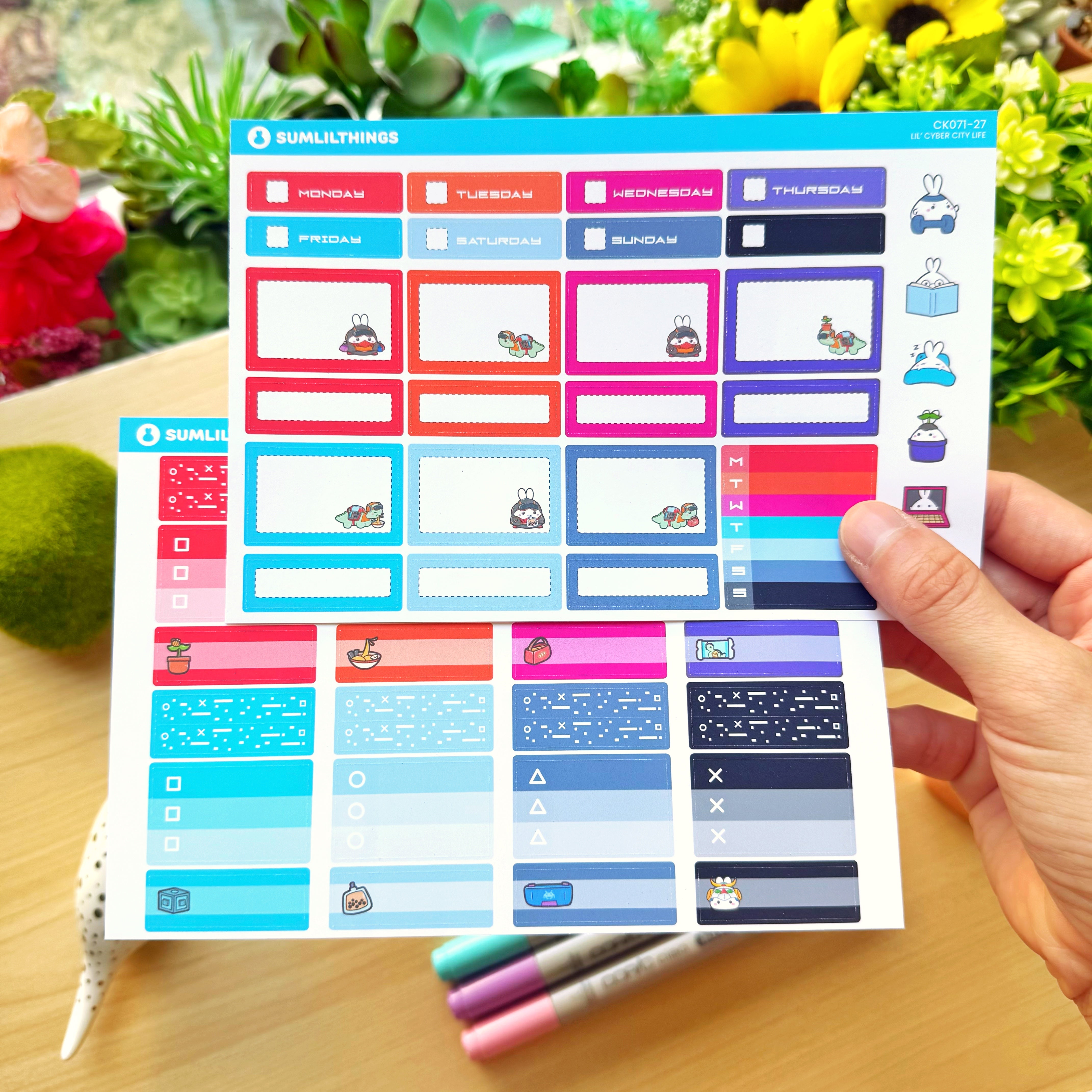 Hobonichi COUSIN - Lil' Cyber City Life - Holo Gold Foil