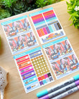 Decorative Kit - Lil' Cyber City Life (10 Pages) - Holo Gold Foil