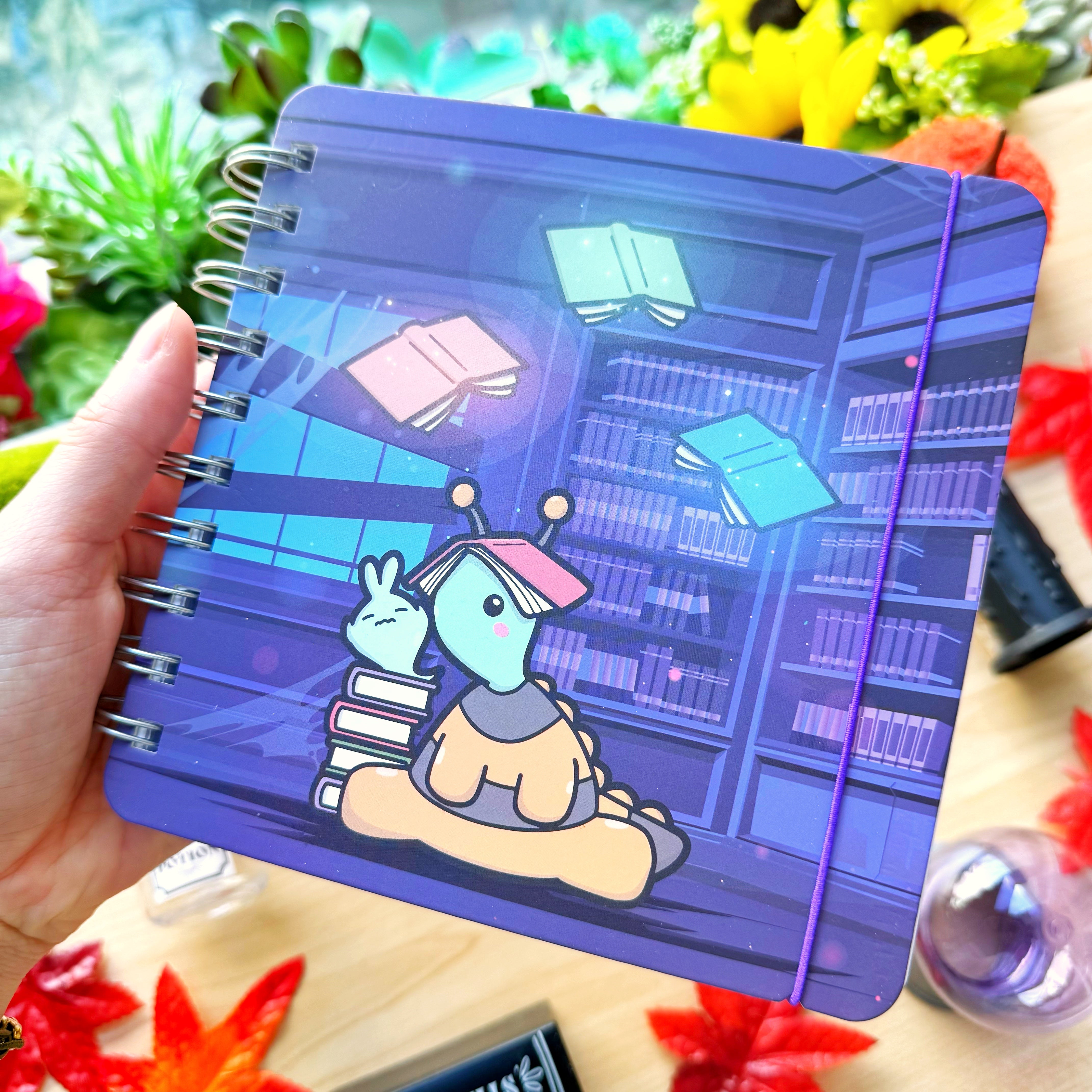 Mistwood Manor Library Spiral Notebook (Dot Grid)