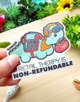 Vinyl Sticker - Retail Therapy is Non-Refundable
