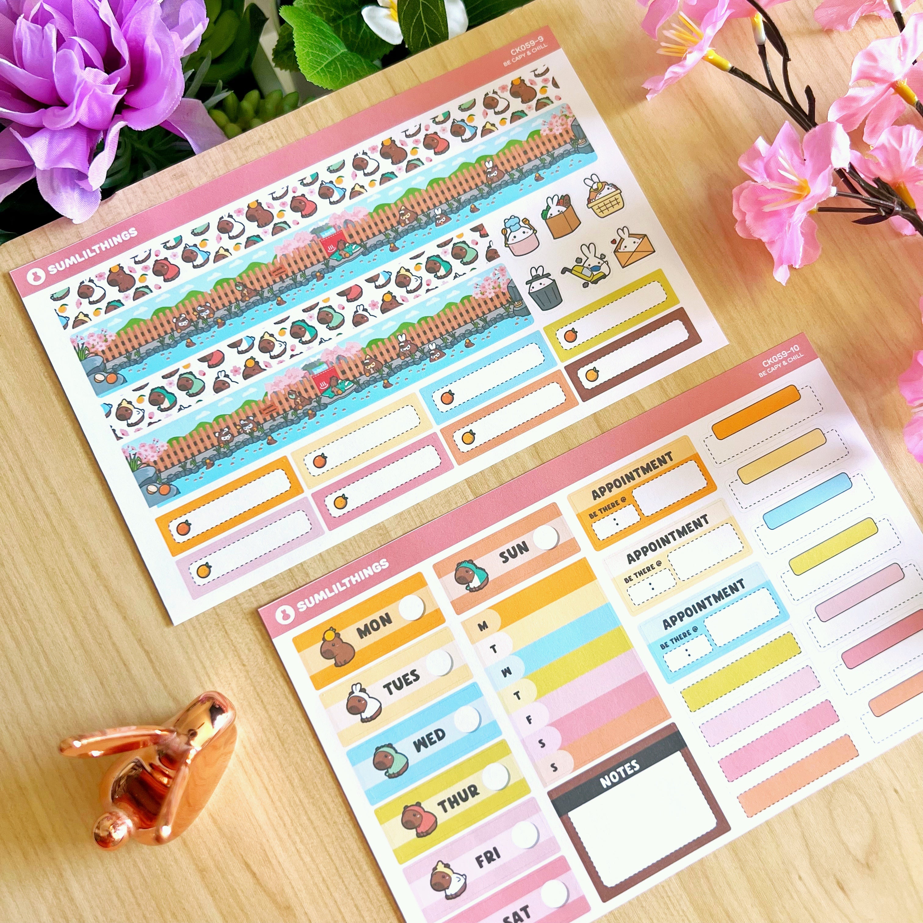 Vertical Kit - Be Capy & Chill (10 Pages) - Holo Gold