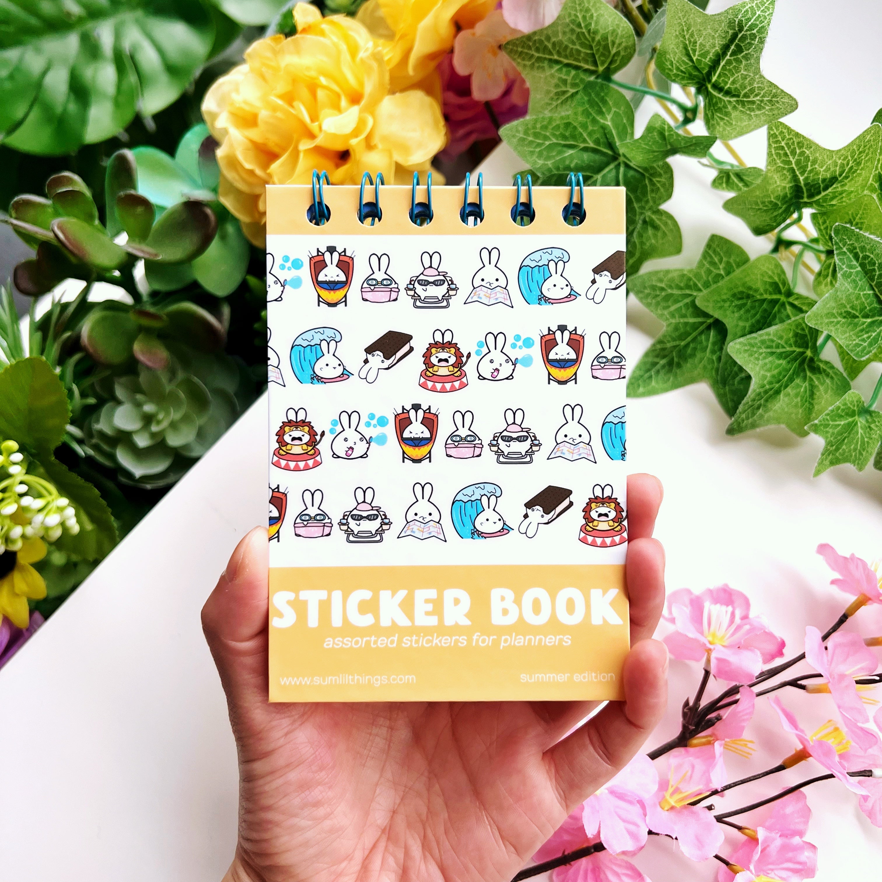 Spiral-Bound Sticker Book - Summer Edition
