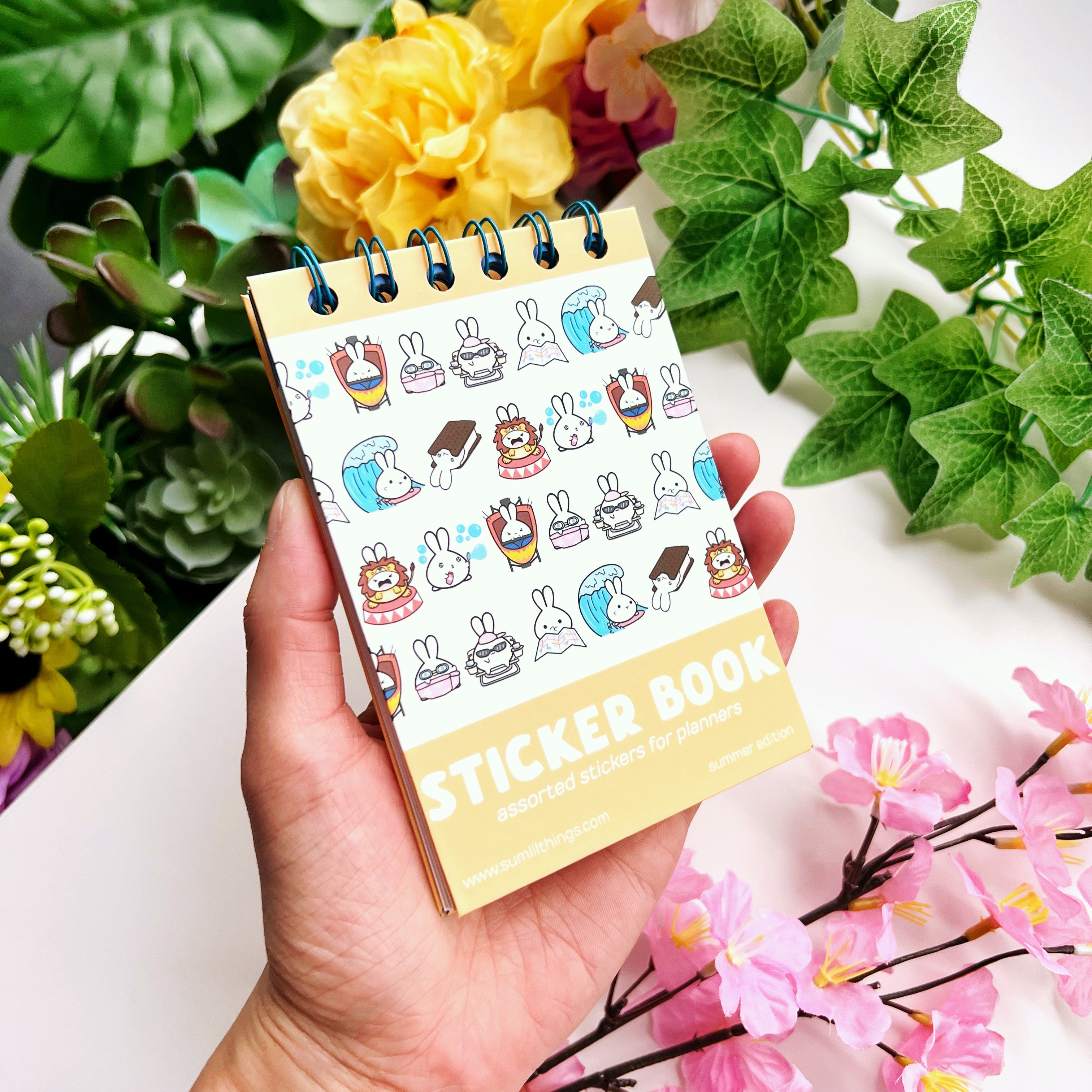 Spiral-Bound Sticker Book - Summer Edition