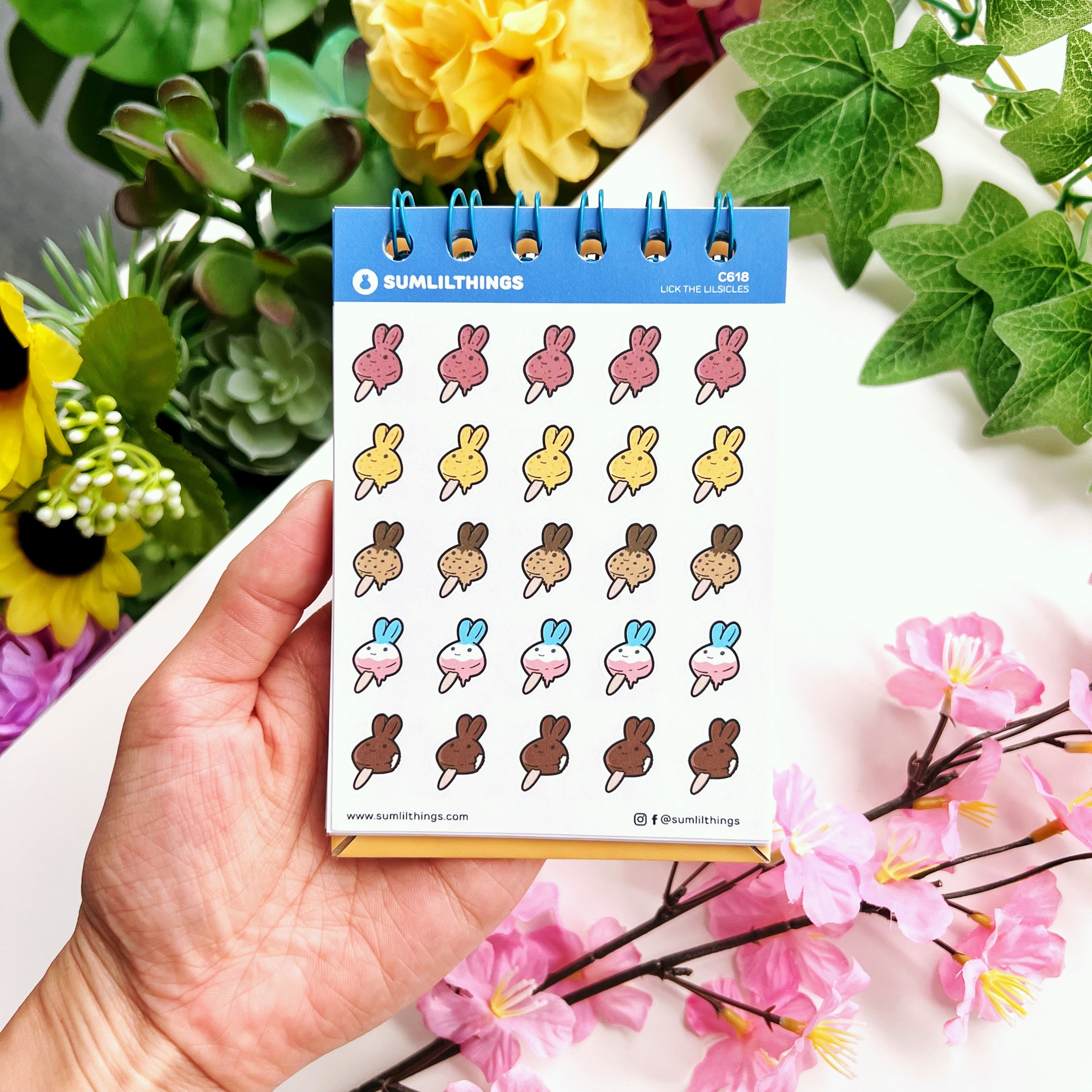 Spiral-Bound Sticker Book - Summer Edition