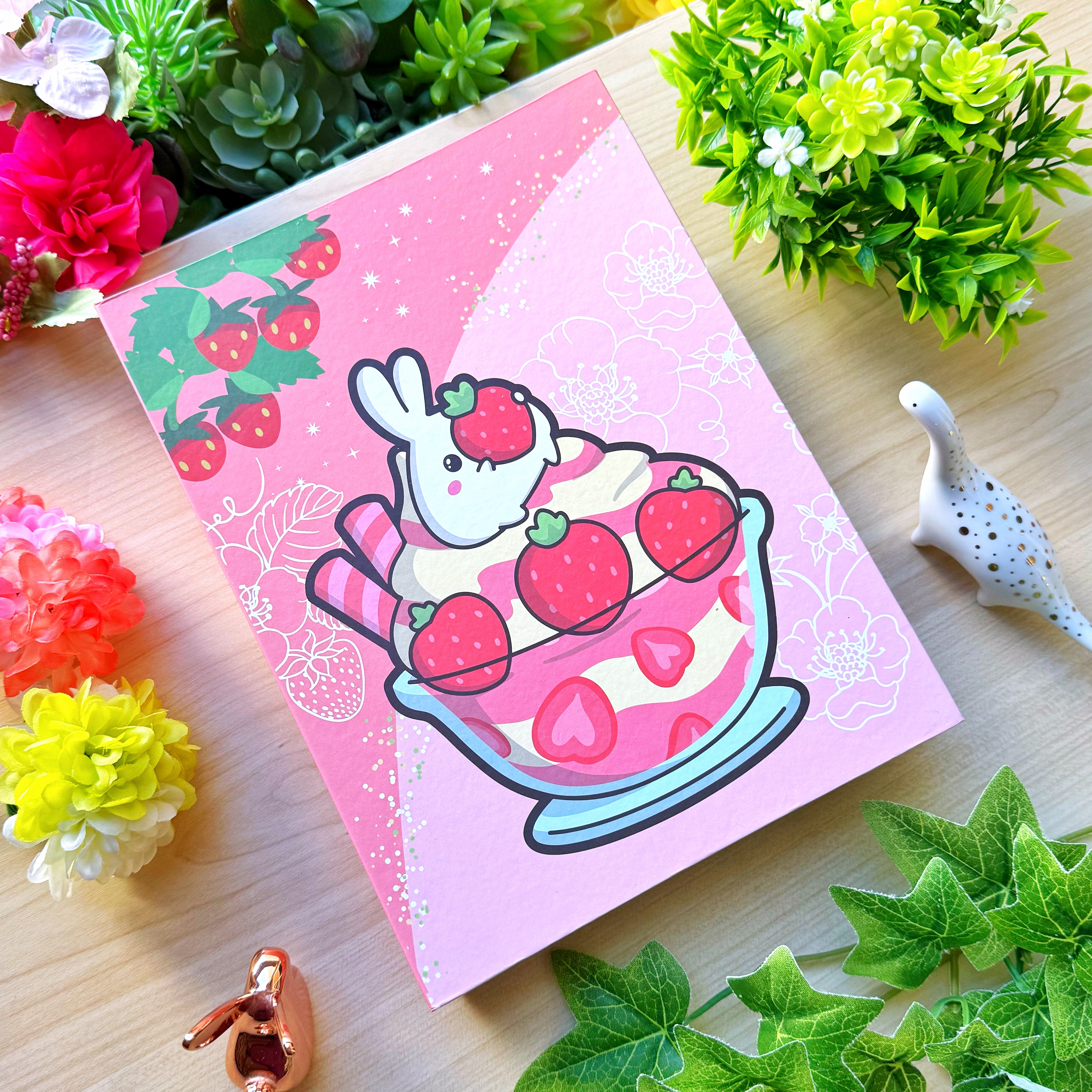 Sticker Binder - Strawberry Love (A5 Size)